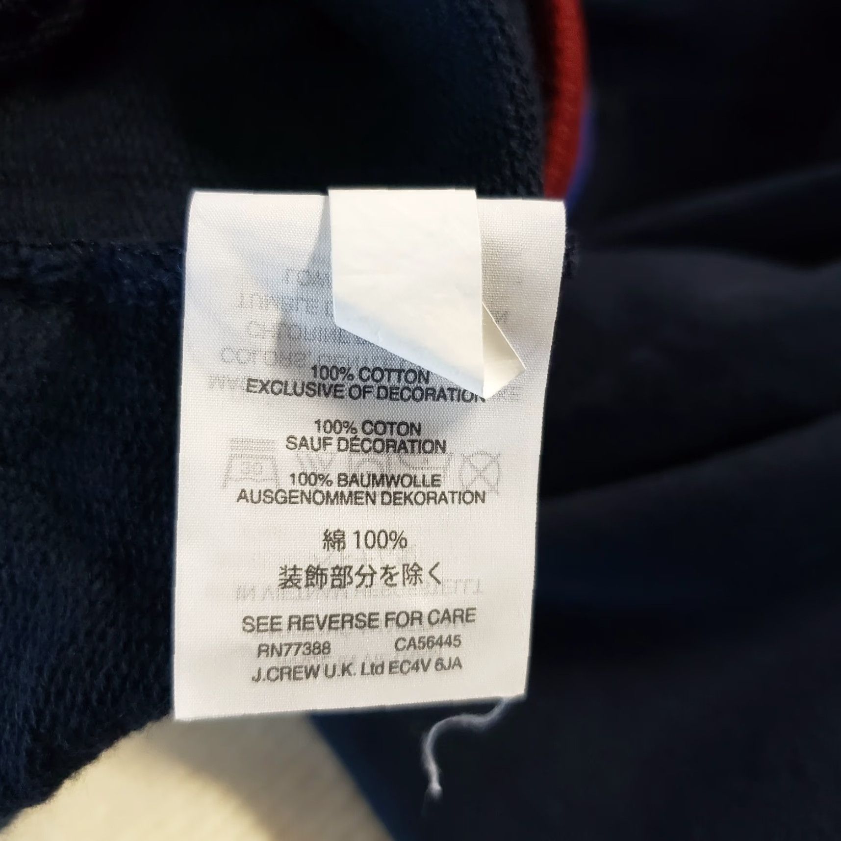 J.Crew VINTAGE J Crew Womens Half Zip Jacket Sport Stripe Sz Small Blue Red Cotton Size S / US 4 / IT 40 - 5 Thumbnail