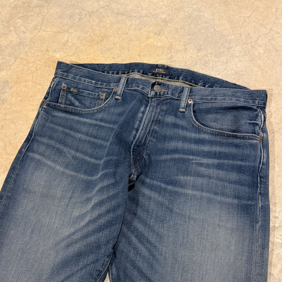 Polo Ralph Lauren Vtg Polo Ralph Lauren Faded Indigo Sullivan Slim Denim Size US 35 - 4 Thumbnail