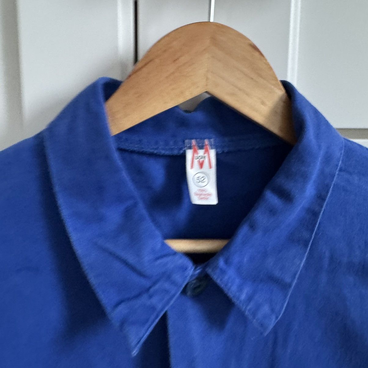 Le Laboureur 80s Work French Faded Two Pockets Sanfor Chore Jacket Size US L / EU 52-54 / 3 - 2 Thumbnail