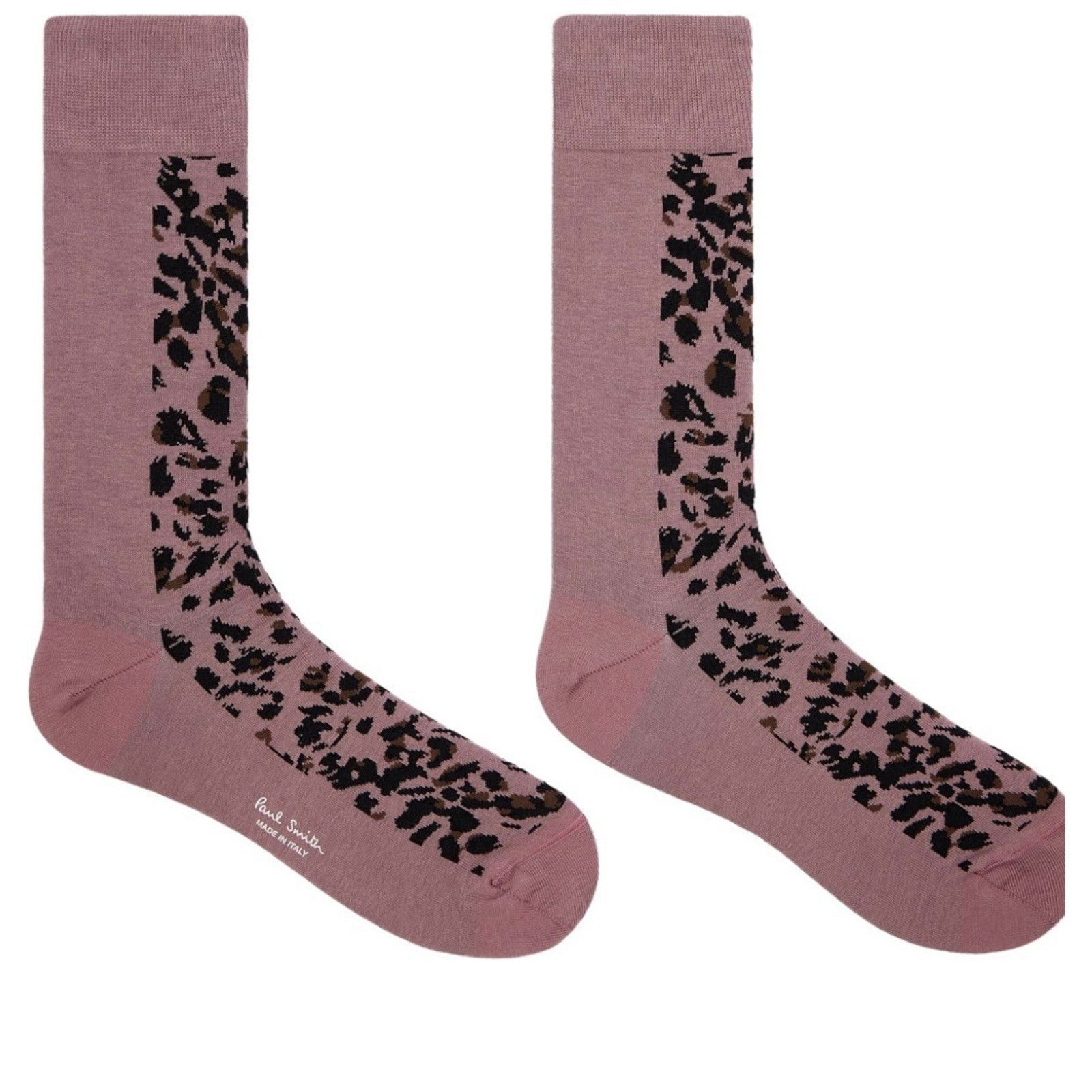 Paul Smith NWT $35 Paul Smith Leopard Floral Socks made in Italy. Size ONE SIZE - 2 Thumbnail