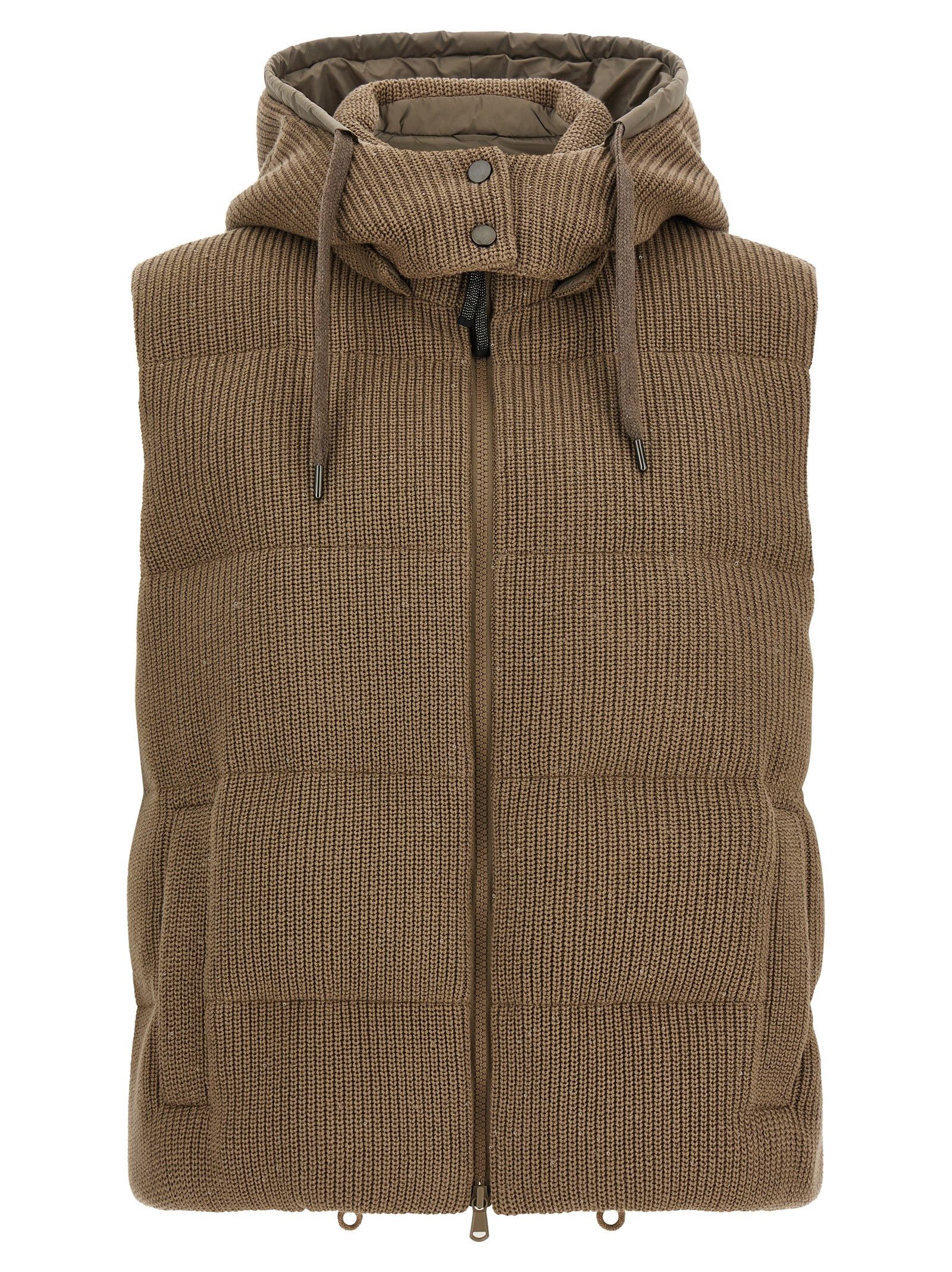 Brunello Cucinelli Sleeveless down jacket Size S / US 4 / IT 40 - 1 Thumbnail