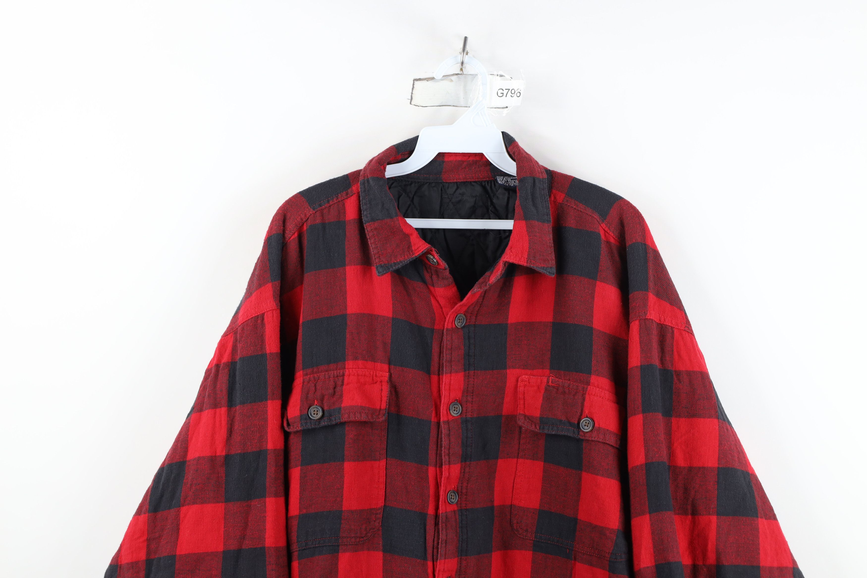 Vintage Vintage 90s Streetwear Flannel Button Shirt Jacket Jac Size US XXL / EU 58 / 5 - 2 Thumbnail
