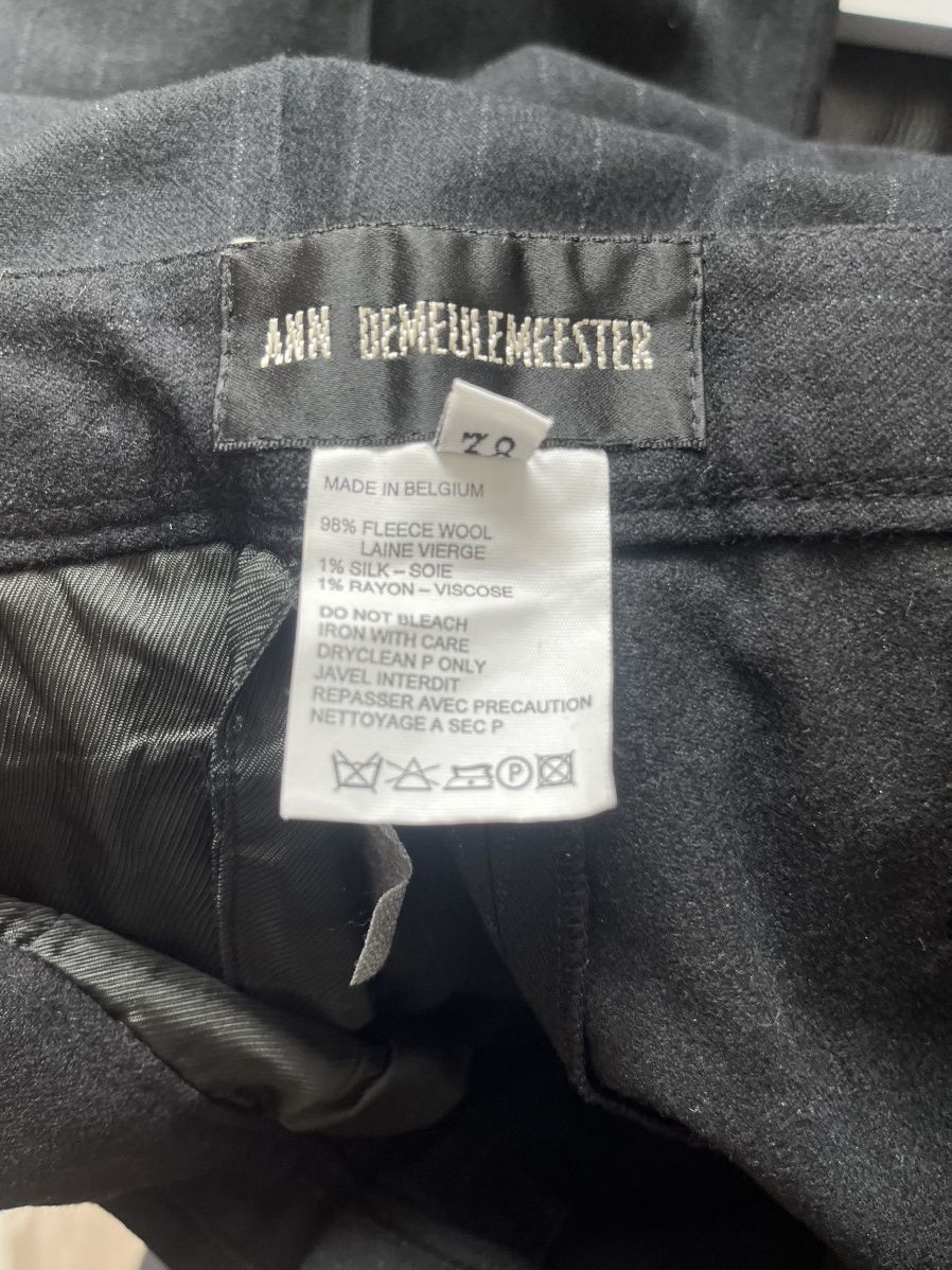 Ann Demeulemeester Pinstripe wool trousers Size US 29 - 4 Thumbnail