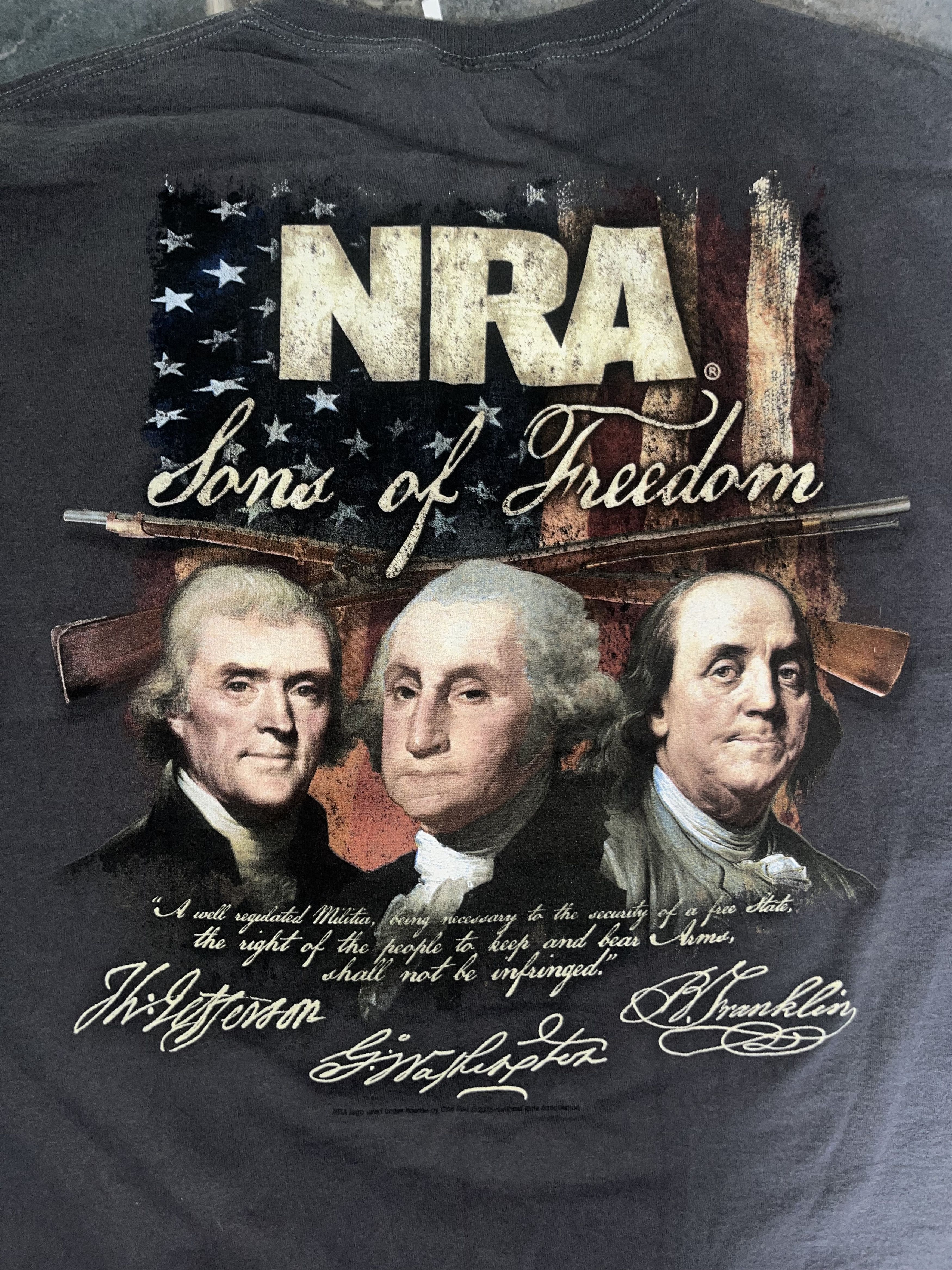 Vintage NRA "Sons of Freedom" T-shirt Size US L / EU 52-54 / 3 - 3 Thumbnail