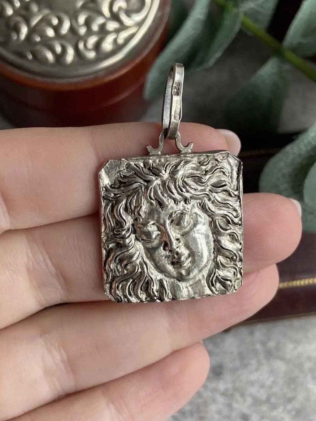 Sterling Silver Vintage Sterling Silver 925 Women's Jewelry Pendant Italy Size ONE SIZE - 1 Thumbnail