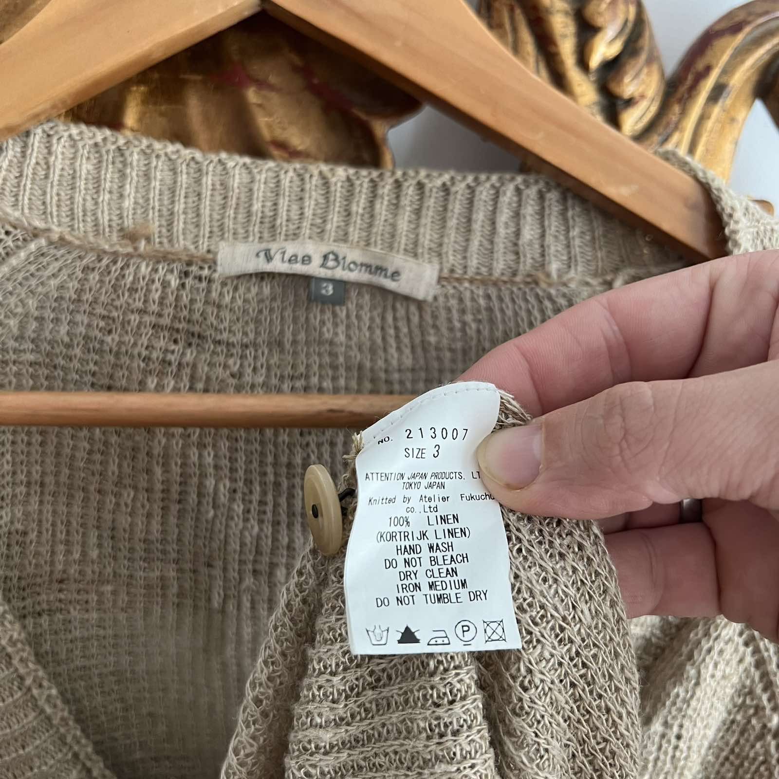 Japanese Brand × Vlas Blomme Vlas Blomme Kortrijk Cardigan Sz 3 Size US XL / EU 56 / 4 - 6 Thumbnail