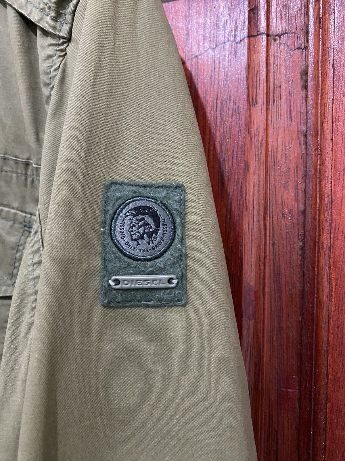 Diesel × Diesel Black Gold Diesel M65 Olive Green Jacket Casual Design Size US L / EU 52-54 / 3 - 8 Thumbnail