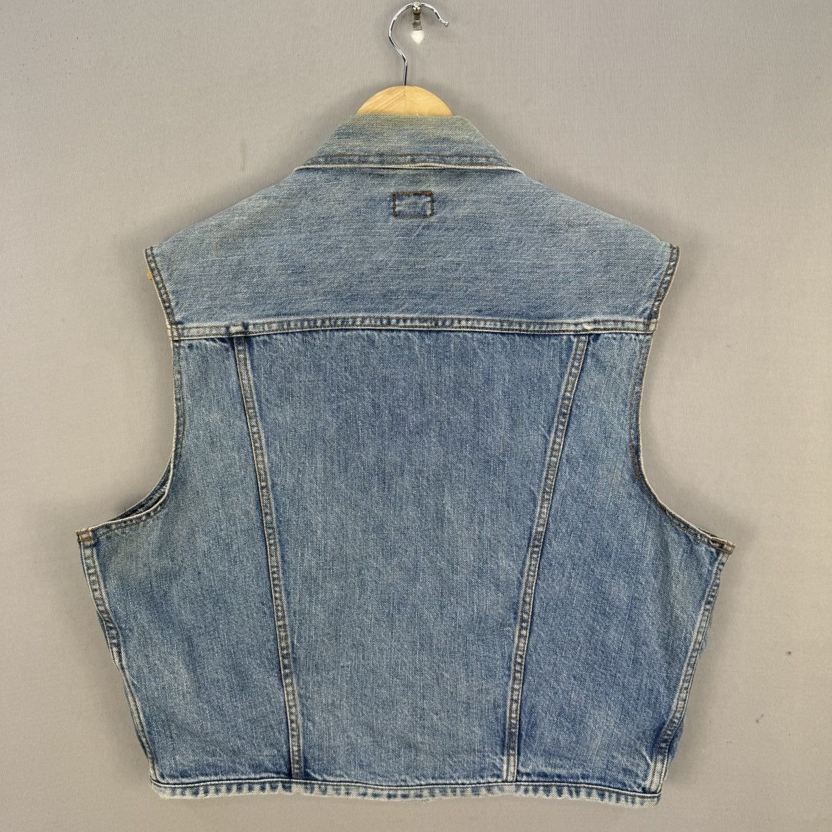 Vintage Vintage 90’s Bobson Denim Vest Size US L / EU 52-54 / 3 - 4 Thumbnail