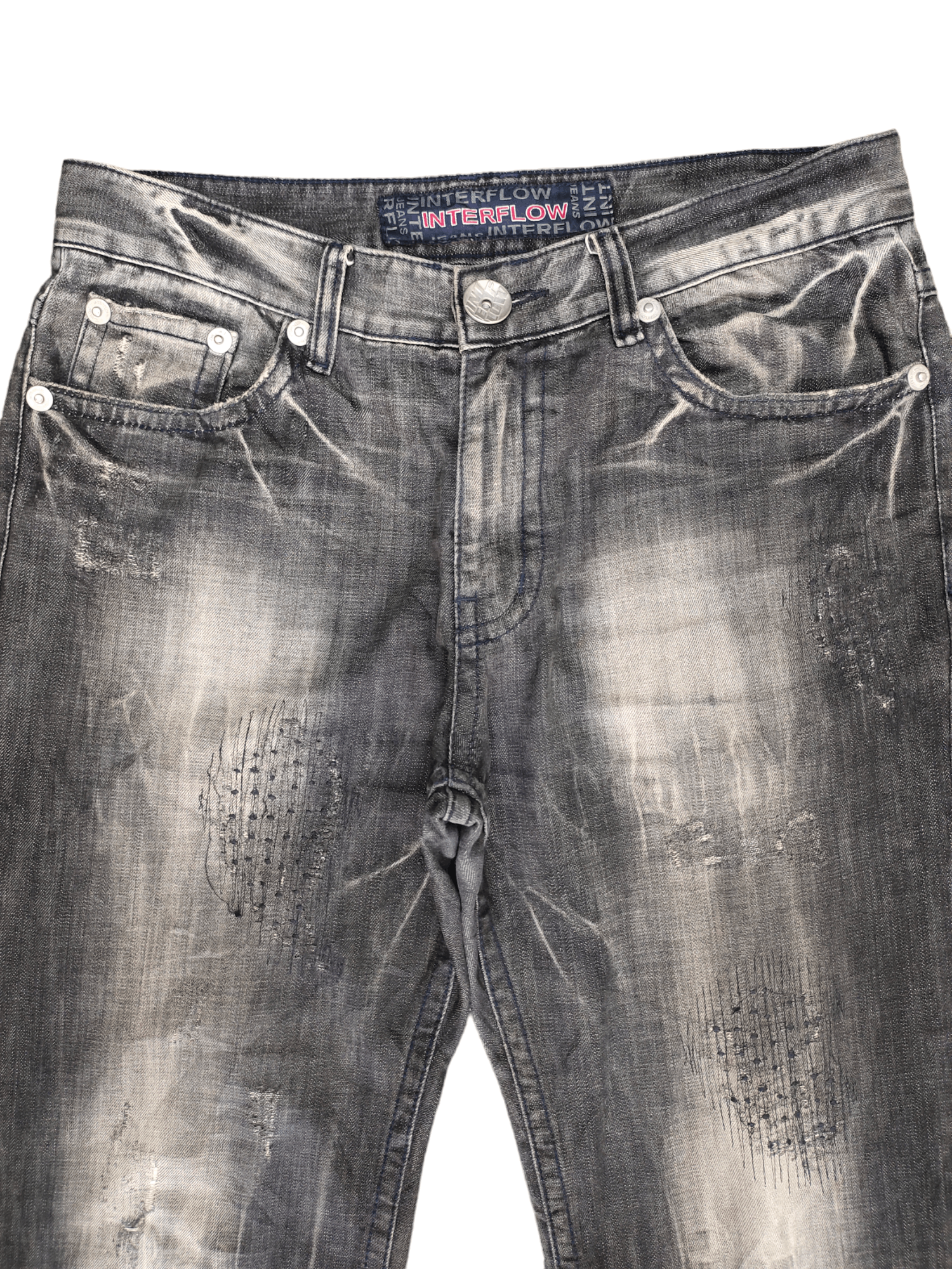 Hysteric Glamour Wide Leg Jeans Interflow Clawmark Denim Jeans Size US 32 / EU 48 - 2 Thumbnail