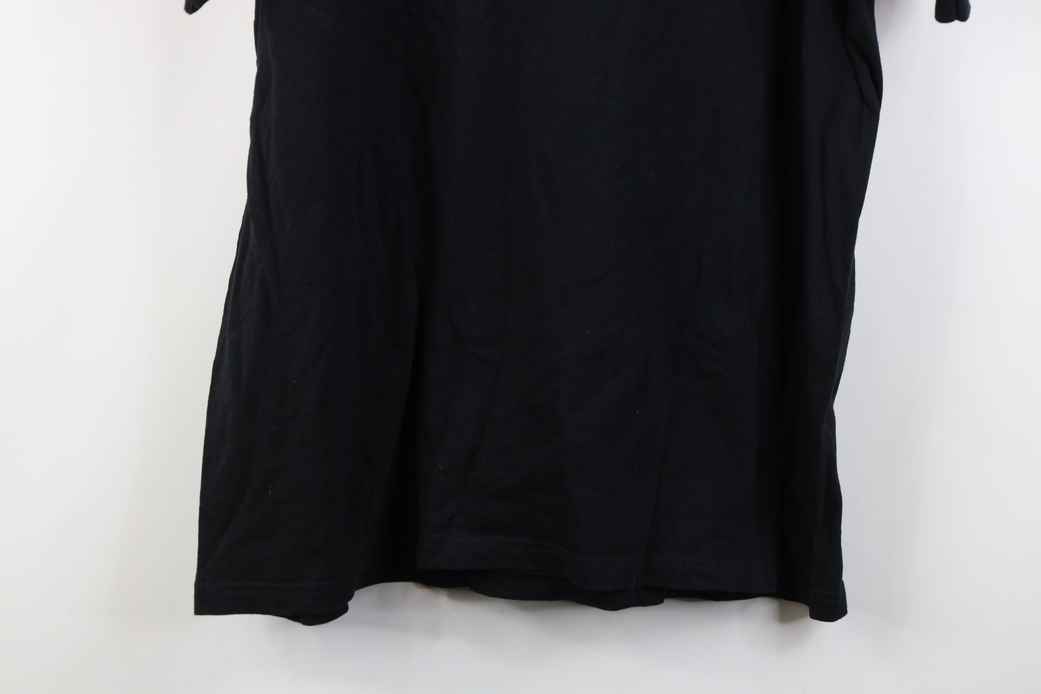 Vintage Vintage 90s Y2K Streetwear Blank Heavy Cotton T-Shirt Black Size US XL / EU 56 / 4 - 12 Thumbnail