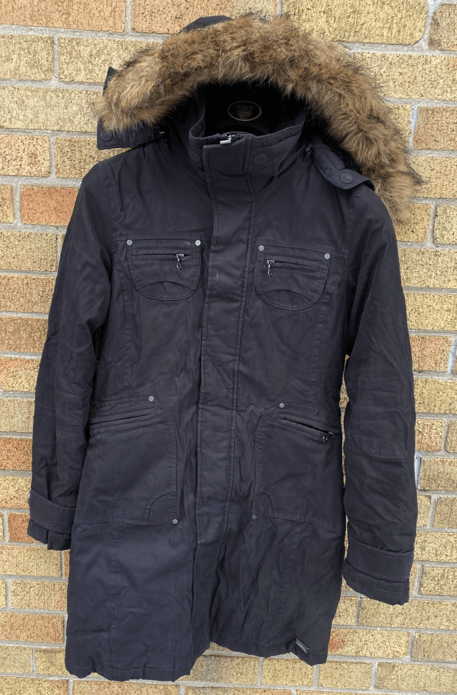 TNA TNA Verbier Parka Jacket XS Black Fur Trim Coat Size XS / US 0-2 / IT 36-38 - 2 Thumbnail