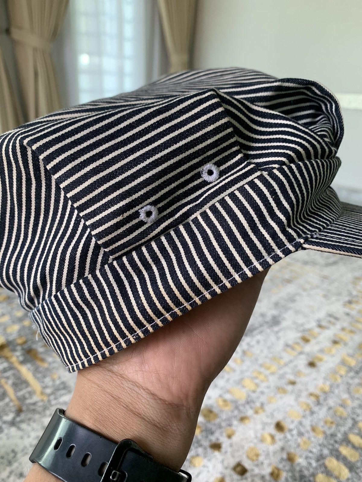 Japanese Brand × Sugar Cane × Swagger Japanese Hickory Swagger Engineer design hat Size ONE SIZE - 3 Thumbnail