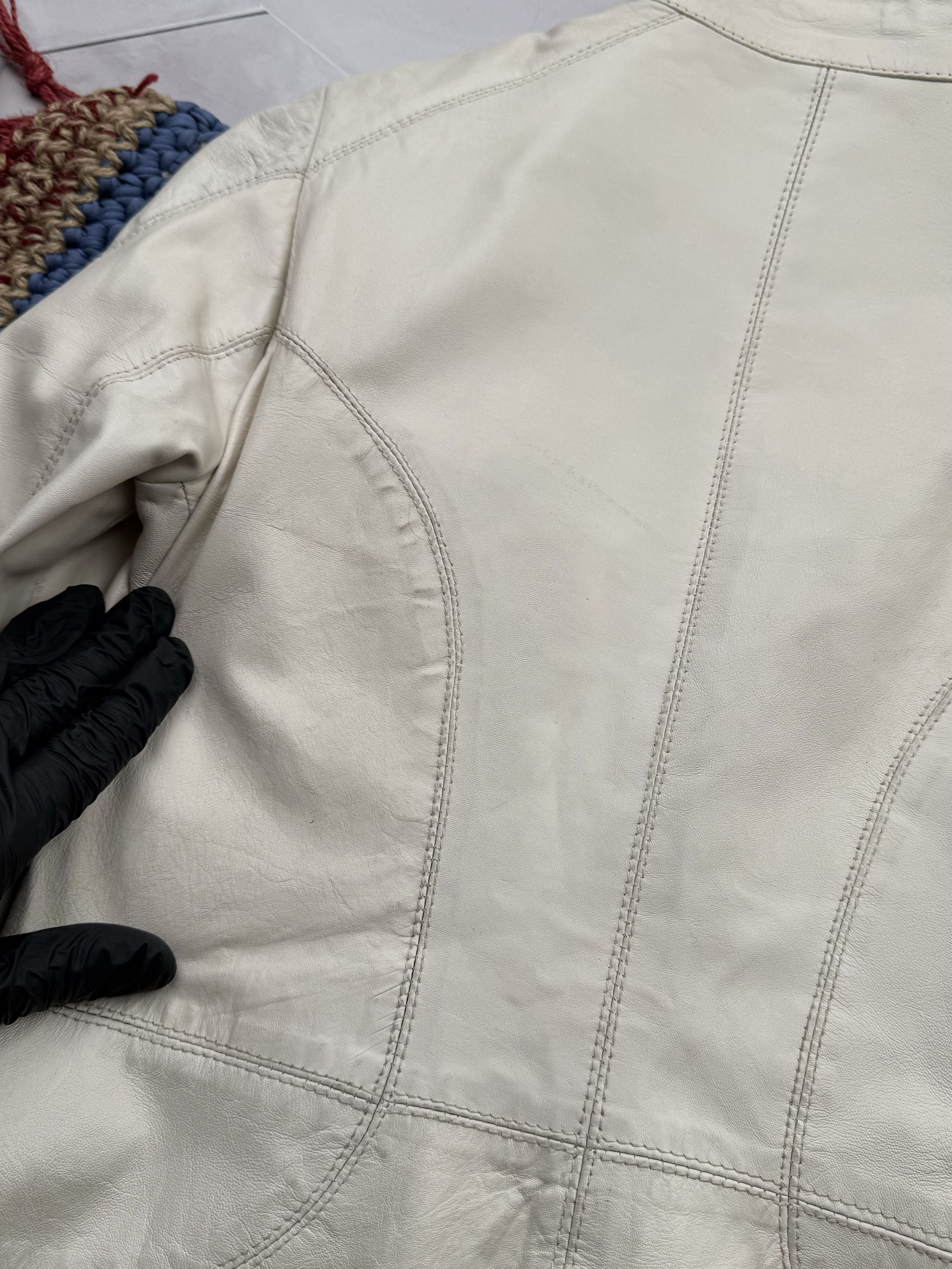 Japanese Brand Vintage Leather Jacket (E4) Size M / US 6-8 / IT 42-44 - 17 Thumbnail