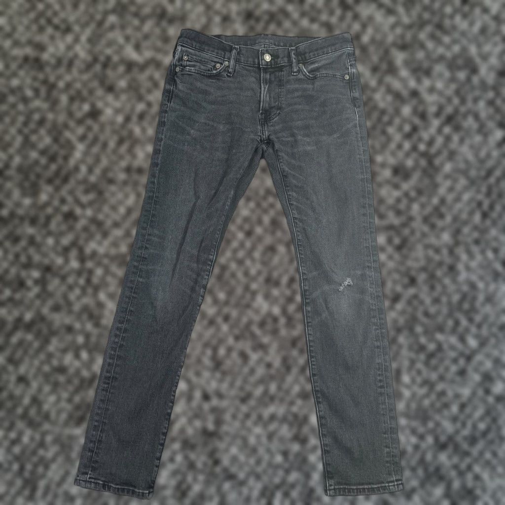 Abercrombie & Fitch ABERCROMBIE & FITCH Jeans Mens Black Felix Slim Stretch Denim 32x29 Regular Inseam 29" Skinny Size US 32 / EU 48 - 1 Thumbnail