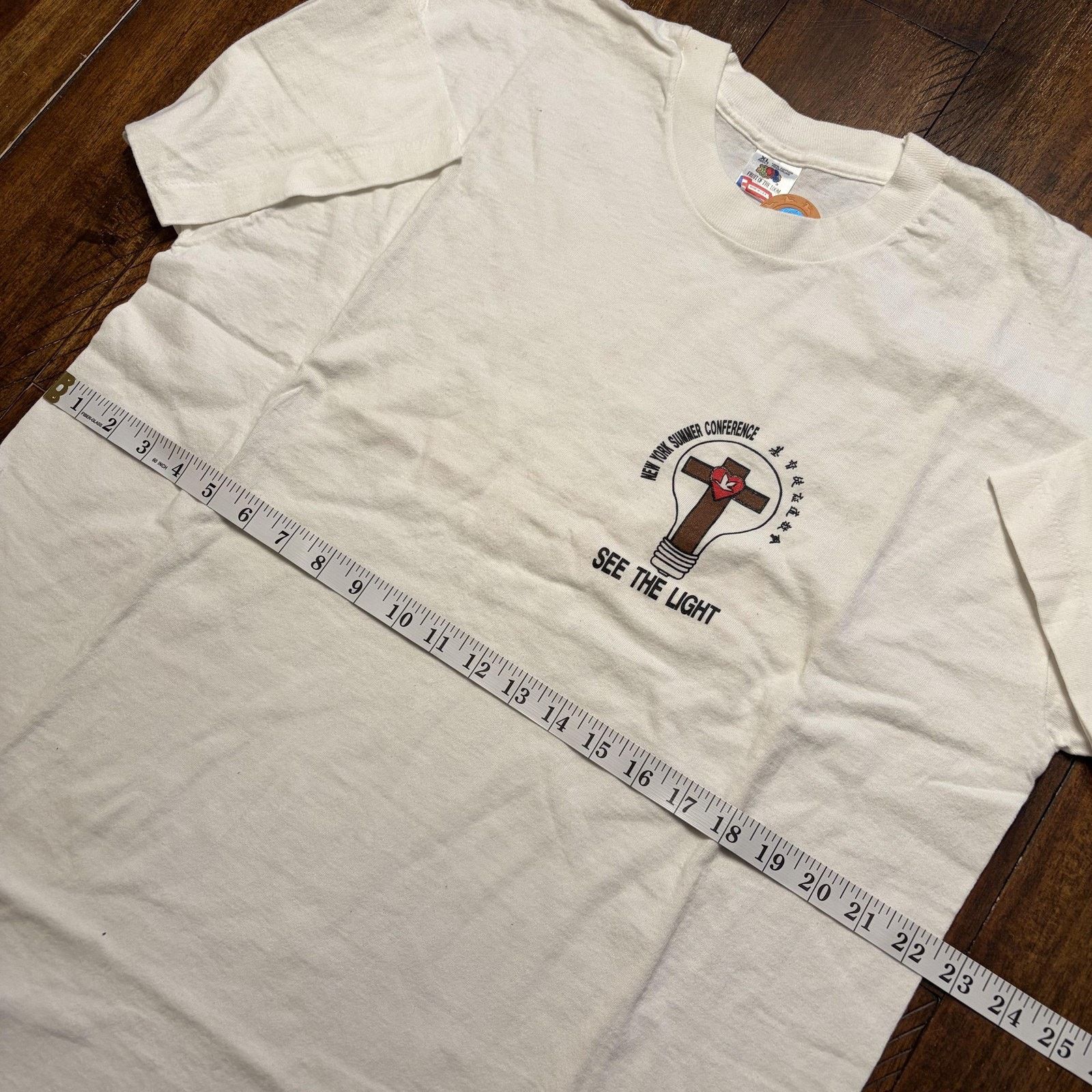 Fruit Of The Loom Vtg Fruit Of The Loom Shirt XL God Can't Do What Christian Size US XL / EU 56 / 4 - 10 Thumbnail