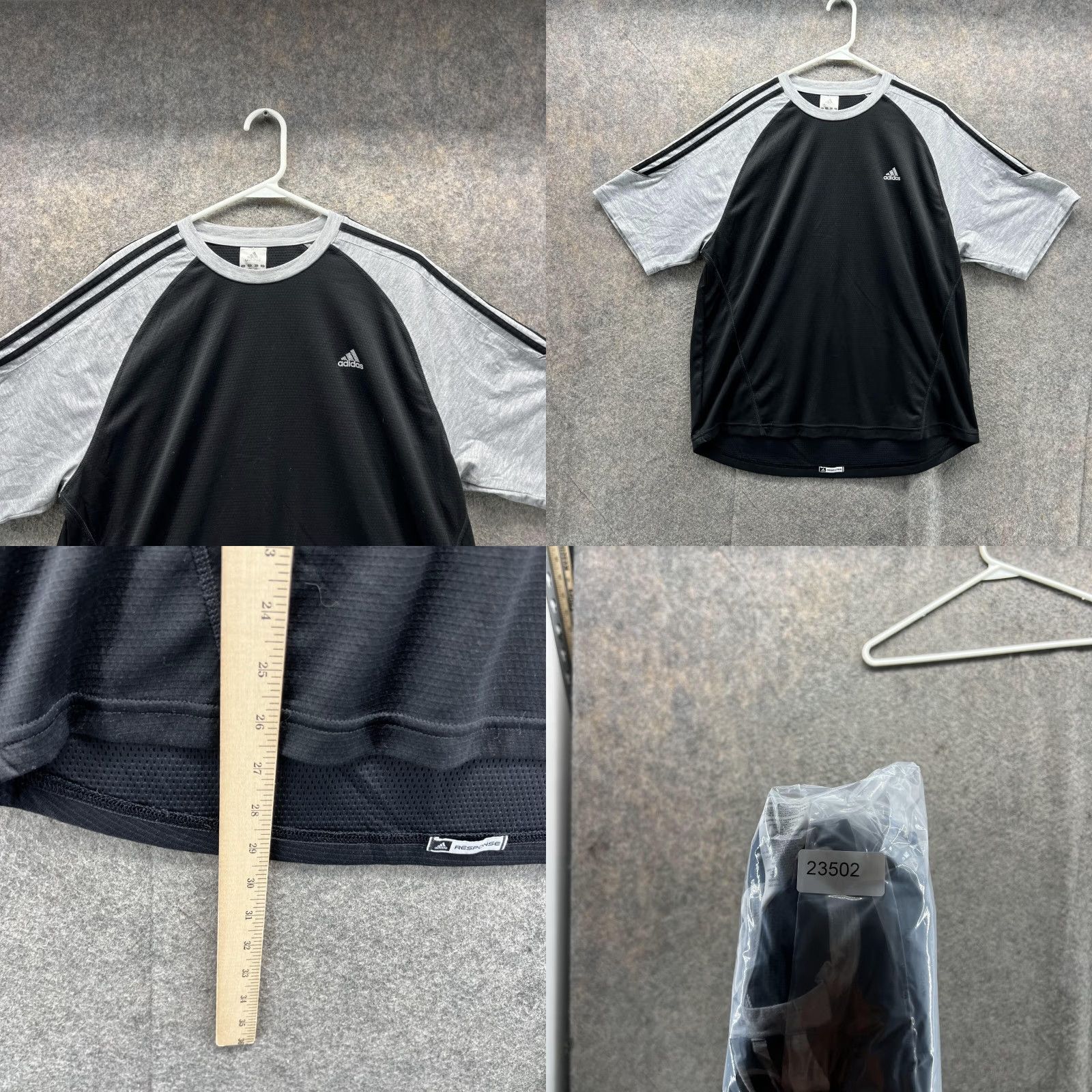 Adidas VINTAGE Adidas Shirt Men Large Adult Black Athletic Crewneck Jersey Soccer Polyester Vtg Size US L / EU 52-54 / 3 - 8 Thumbnail