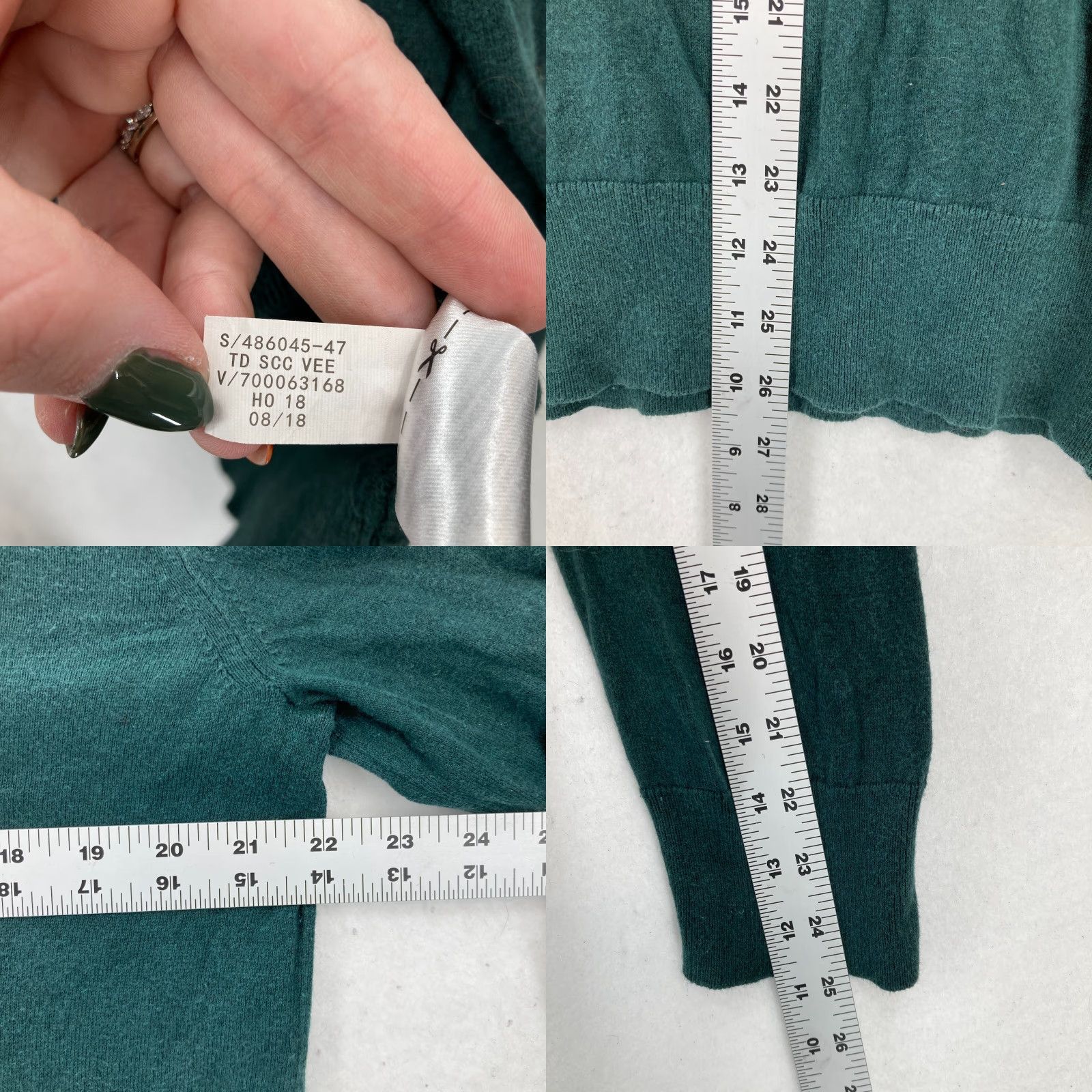 Banana Republic Banana Republic Luxury Blend V Neck Sweater Mens L Green Silk Cashmere Preppy Pullover Knit Shirt Size US L / EU 52-54 / 3 - 8 Thumbnail