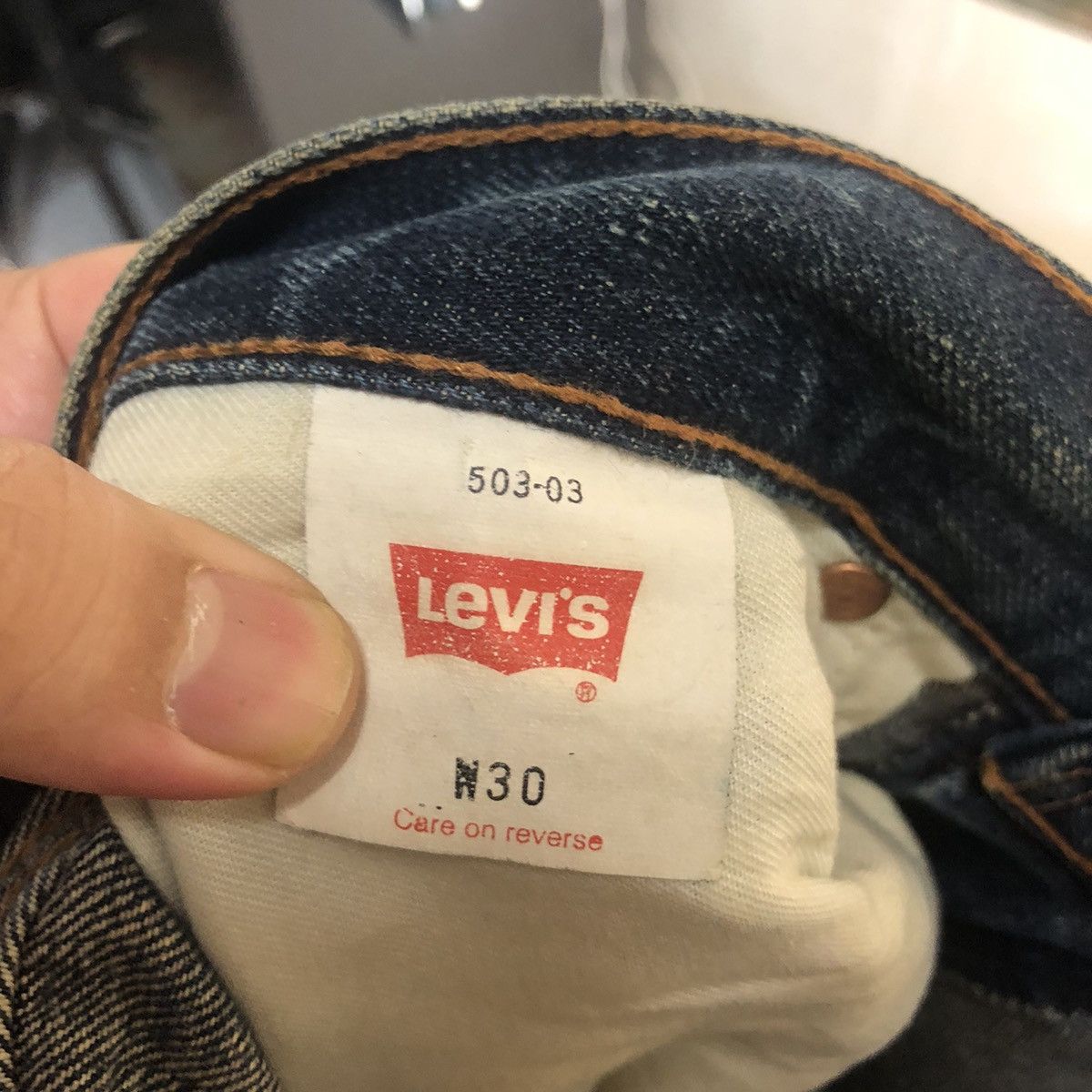 Levi's Levis 503 Blue Denim jeans Pants #A2574 Size US 30 / EU 46 - 22 Thumbnail