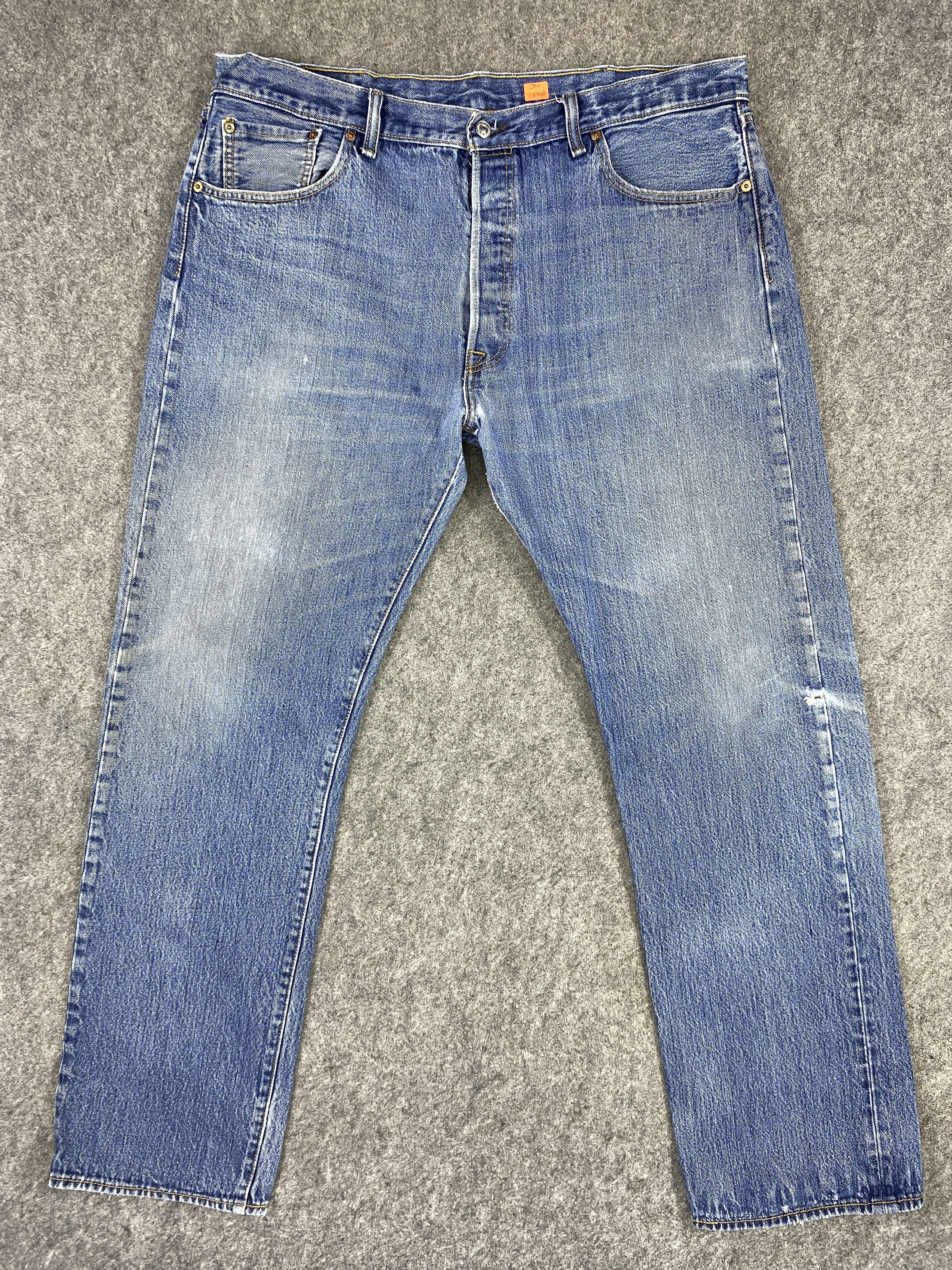 Levi's Blue Vintage Levi's 501 Jeans 39x32 Denim -JN1508 Size US 39 - 1 Thumbnail