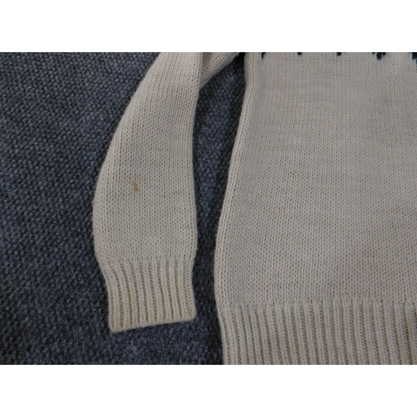 Zara Zara Sweater Crew Neck Geometric Wool Beige Acrylic Knit L Men Pullover Casual Regular Vintage? No Size US L / EU 52-54 / 3 - 5 Thumbnail