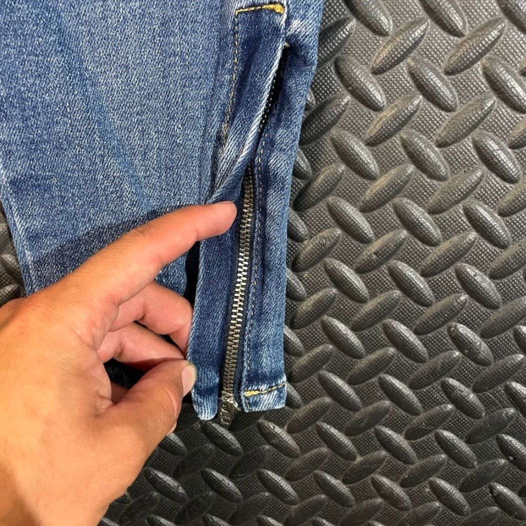 Vintage Pilcro and the Letterpress Anthropologie High Rise Skinny Jeans Women Size 27 Blue Skinny Womens 27 High Rise Jeans Size 27" / US 4 / IT 40 - 6 Thumbnail