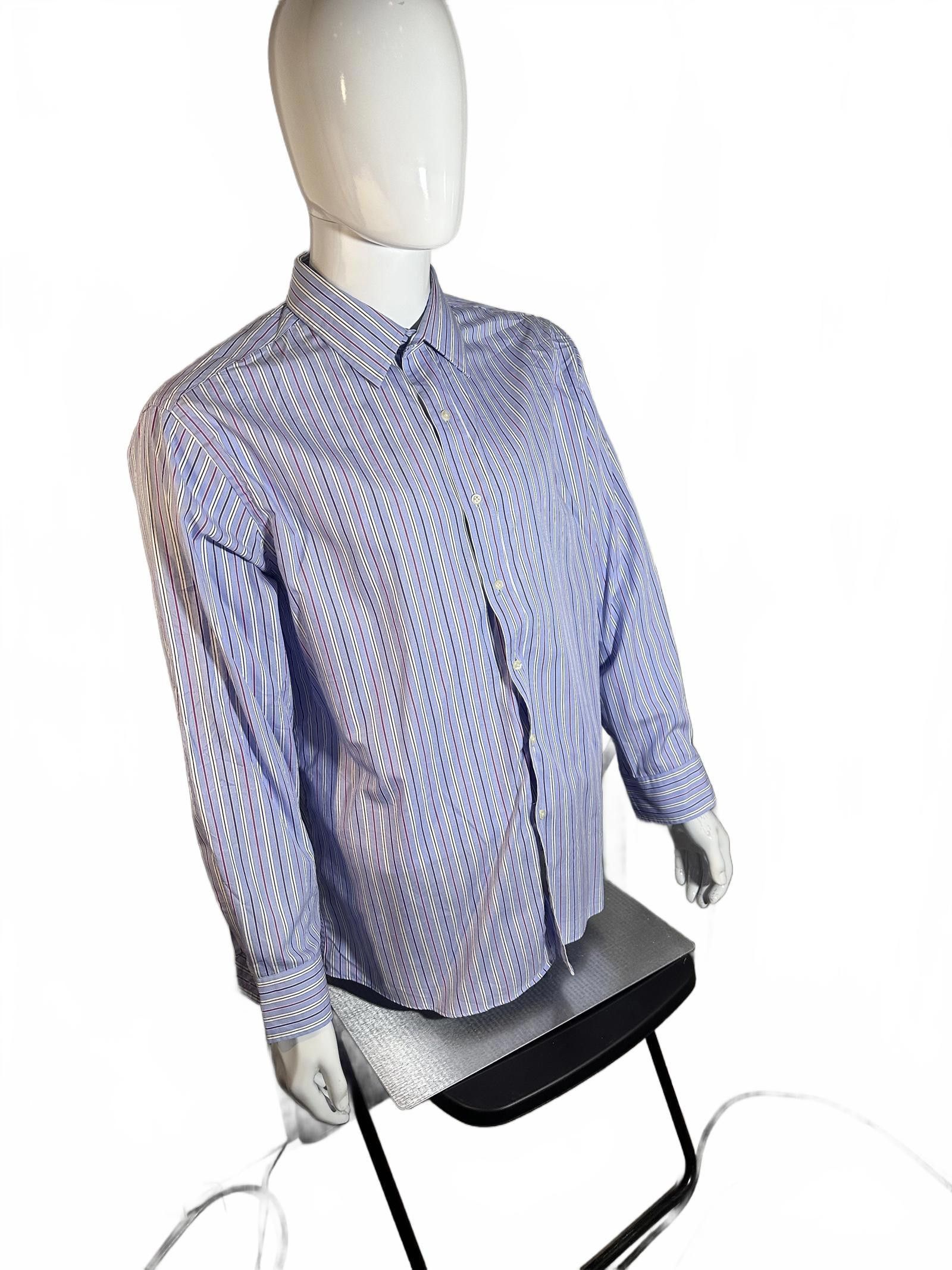 Tommy Hilfiger Tommy Hilfiger Striped Button-Up Shirt Size US M / EU 48-50 / 2 - 2 Thumbnail