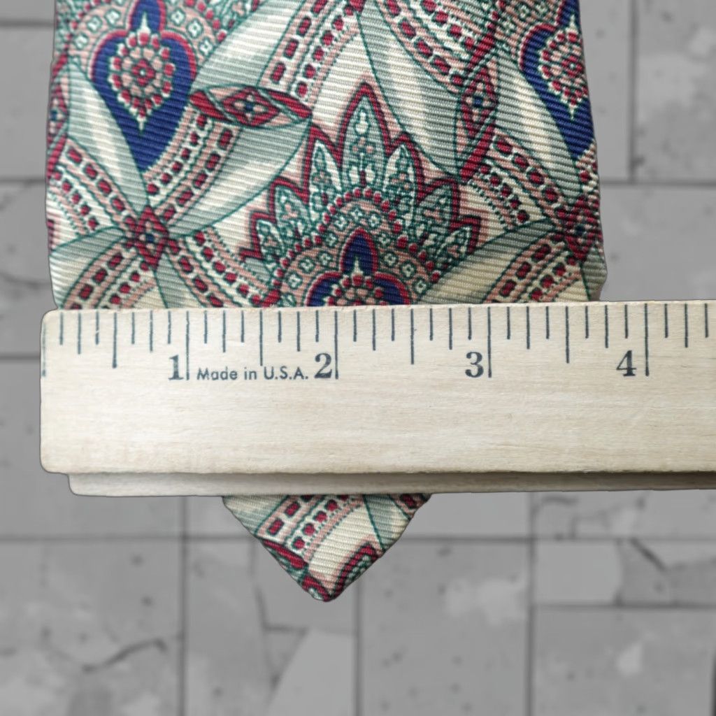 Polo Ralph Lauren VINTAGE Polo Ralph Lauren Tie Beige Blue Paisley Floral Silk Made in USA Logo Adjustable Handmade Men Tie Classic 57"-60" Ships Next Business Day Size US M / EU 48-50 / 2 - 1 Thumbnail
