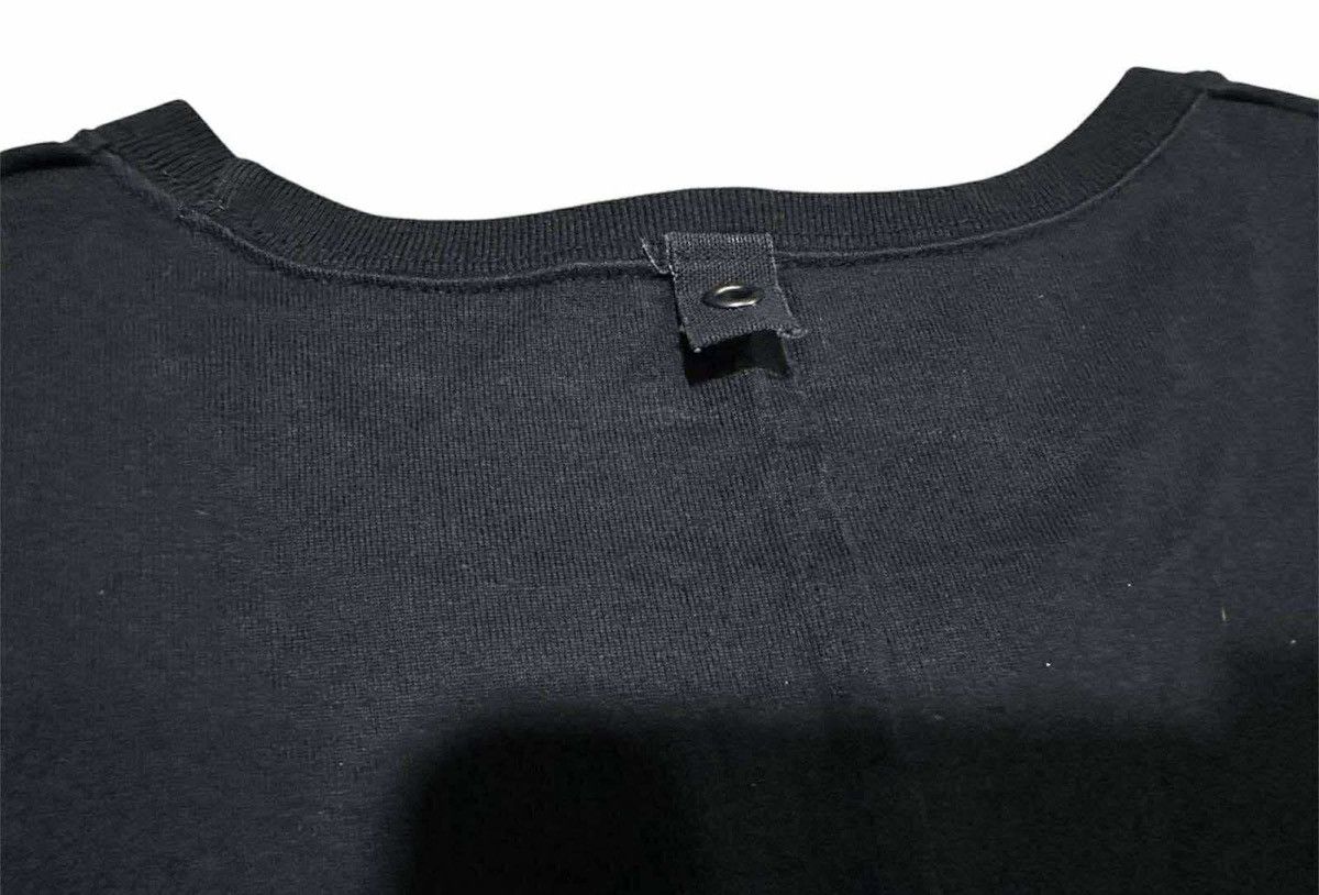 If Six Was Nine 🔥Y2K Black Asymmetric Stitch Raw Edge Shirt Rick Owens Style Size US S / EU 44-46 / 1 - 10 Thumbnail