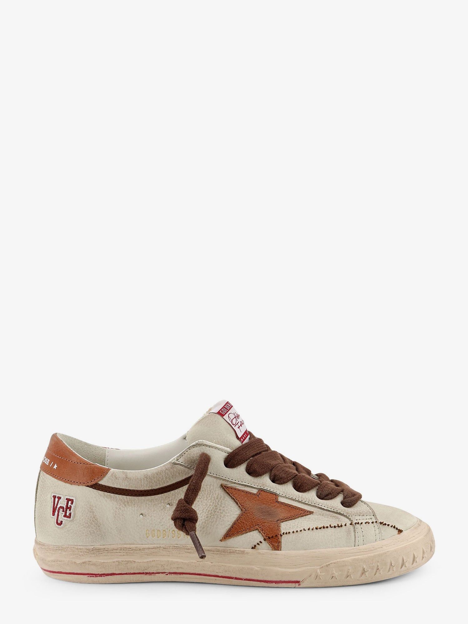 Golden Goose Deluxe Brand Super star leather sneakers with logo on the side IT 44 Men - USA Tariffs Included