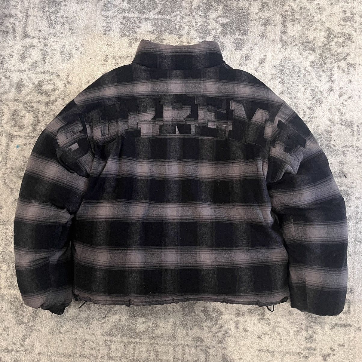 Supreme Supreme Flannel Reversible Puffer | Grailed