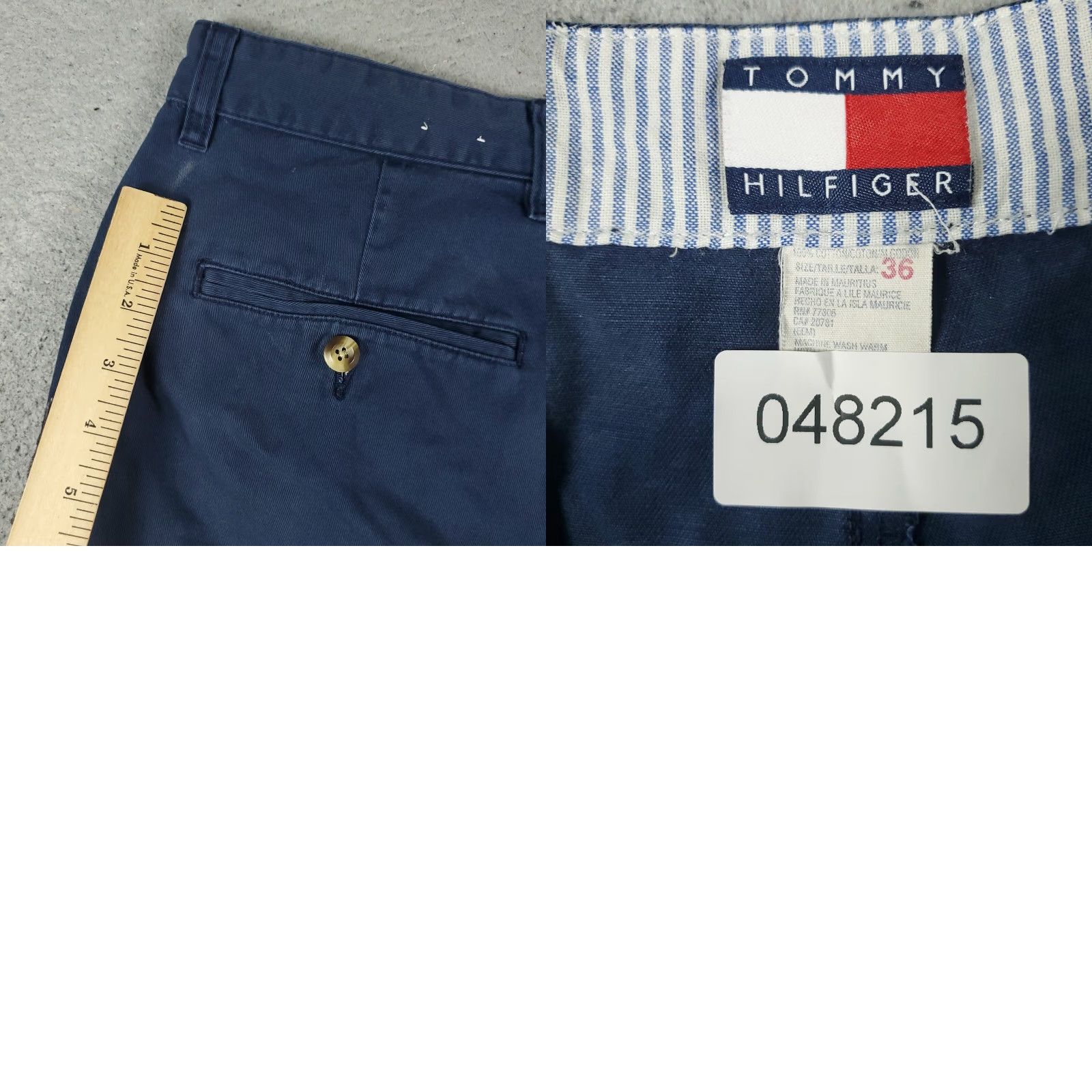 Tommy Hilfiger VINTAGE Tommy Hilfiger Shorts Men Size 36 Blue Chino Pleated Casual Denim Size US 36 / EU 52 - 8 Thumbnail