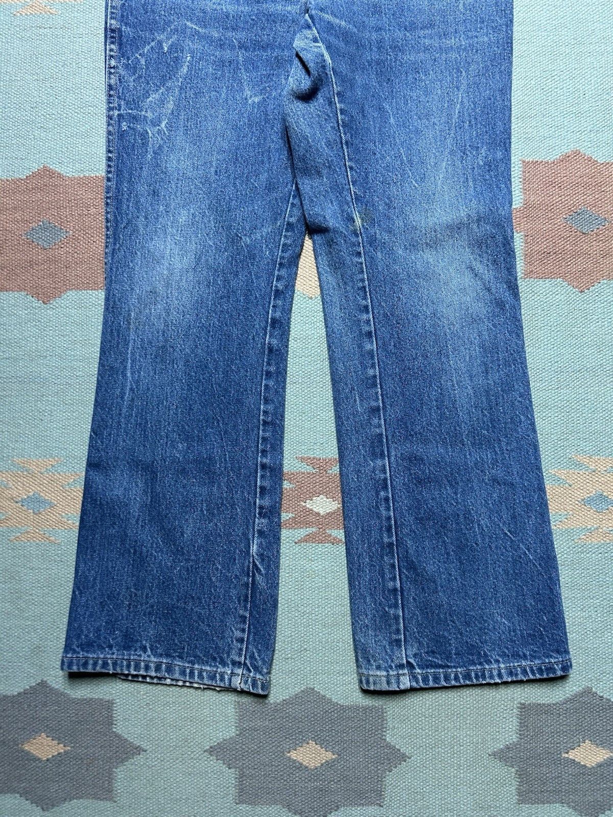 Vintage Vtg 80s rustler jeans faded bootcut cowboy western USA 30x29 Size US 30 / EU 46 - 2 Thumbnail