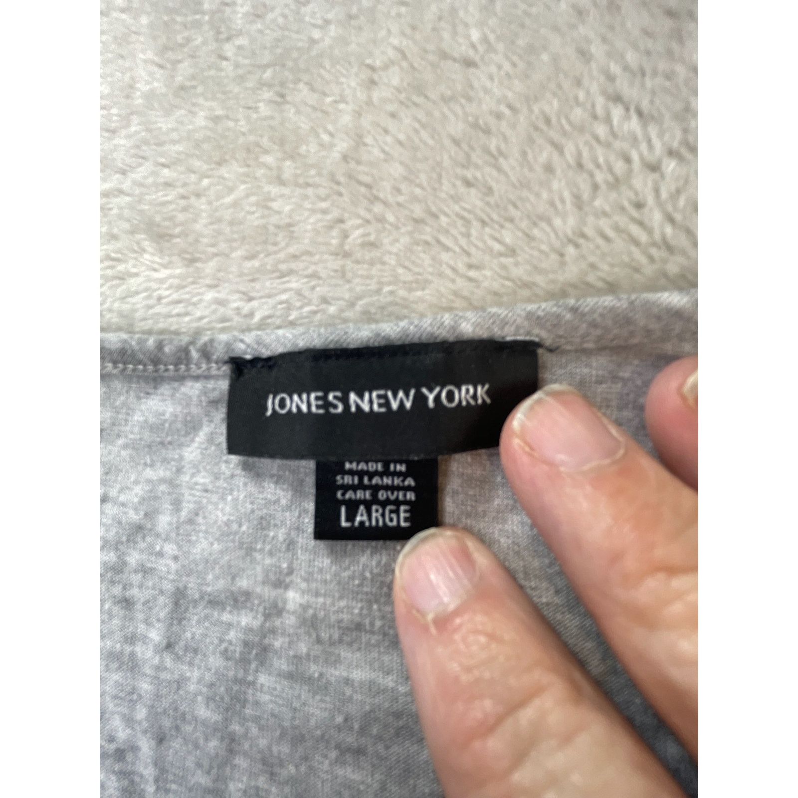 Jones New York Jones New York Women’s Floral Print V-Neck Tee - Large Size L / US 10 / IT 46 - 3 Thumbnail