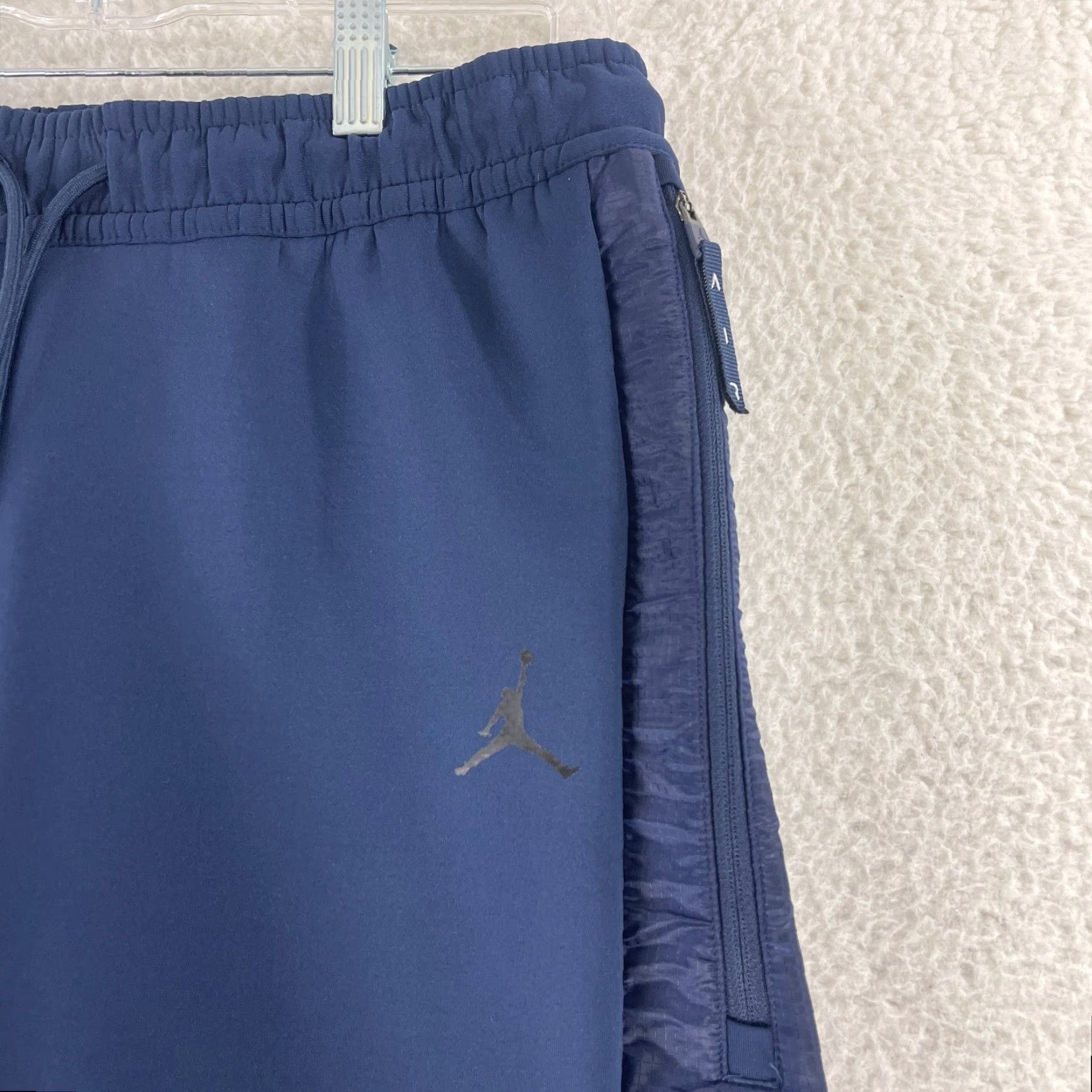 Jordan Brand Nike Jordan Training Game Pants Mens Medium Blue Pull On Drawstring Straight Leg Size US 31 - 7 Thumbnail