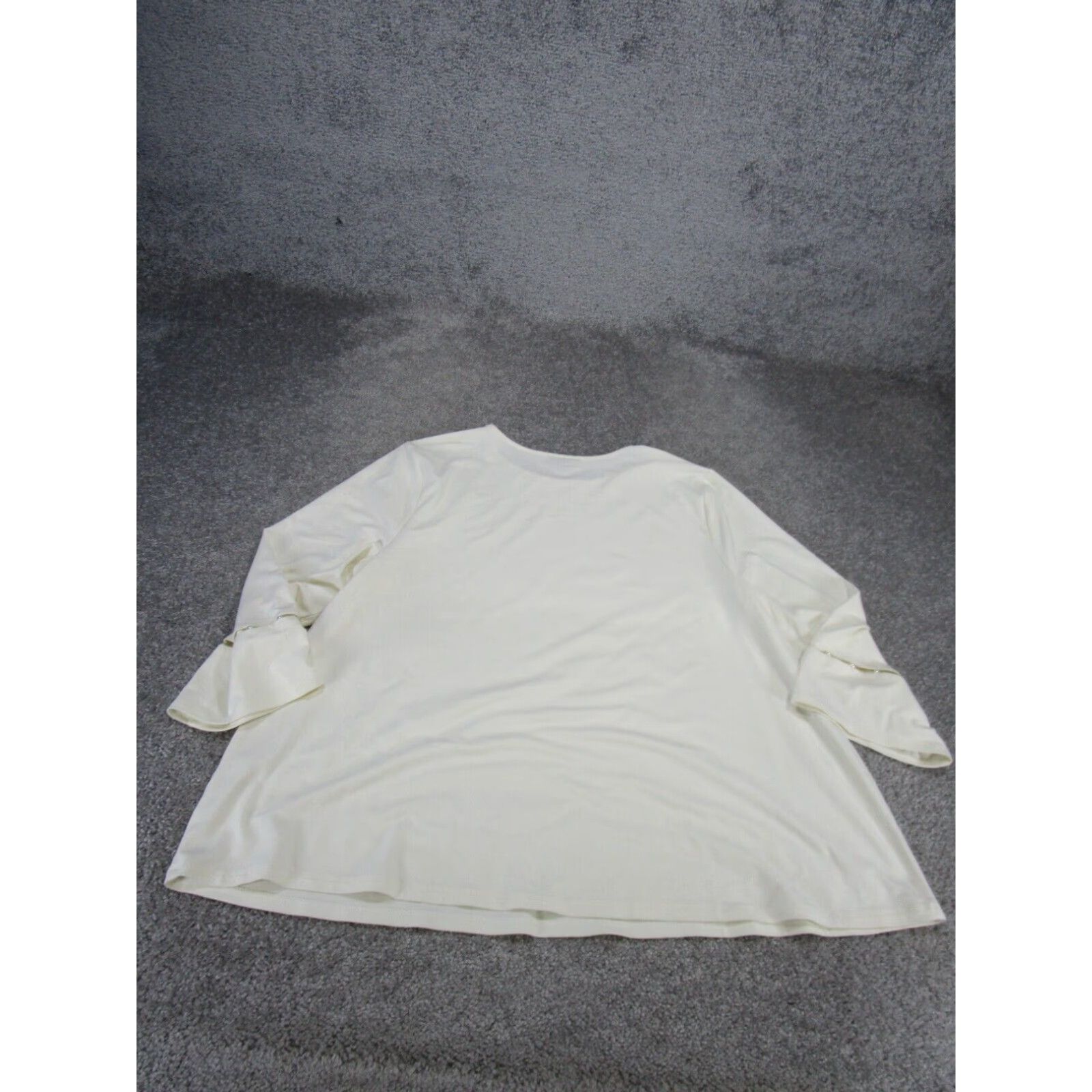 J. Jill J. Jill Long Sleeve White Puff Blouse Womens Large Size L / US 10 / IT 46 - 3 Thumbnail
