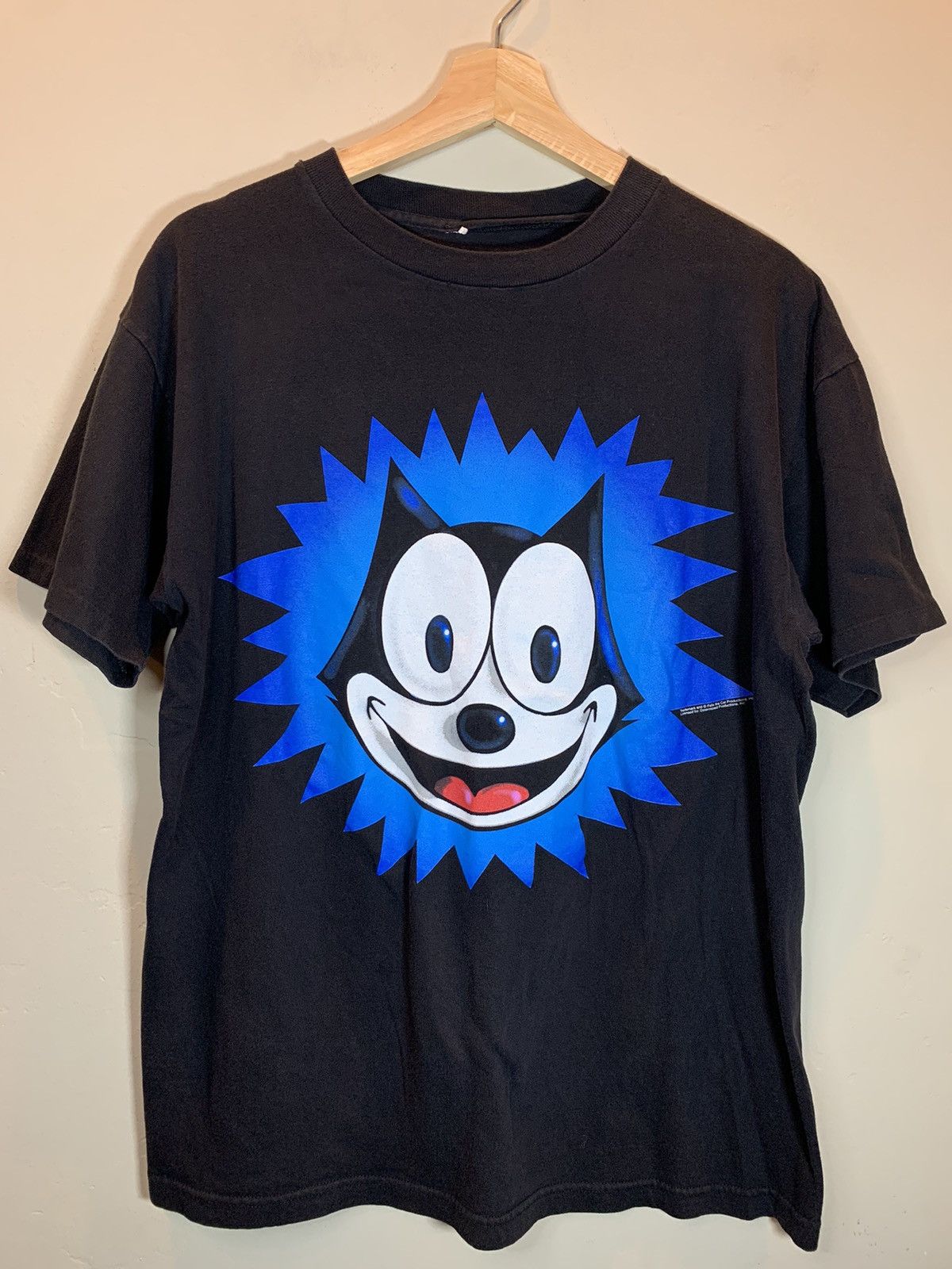 Vintage *RARE* Vintage Felix The Cat Single Stitch Art Cartoon Shirt Size US L / EU 52-54 / 3 - 1 Thumbnail