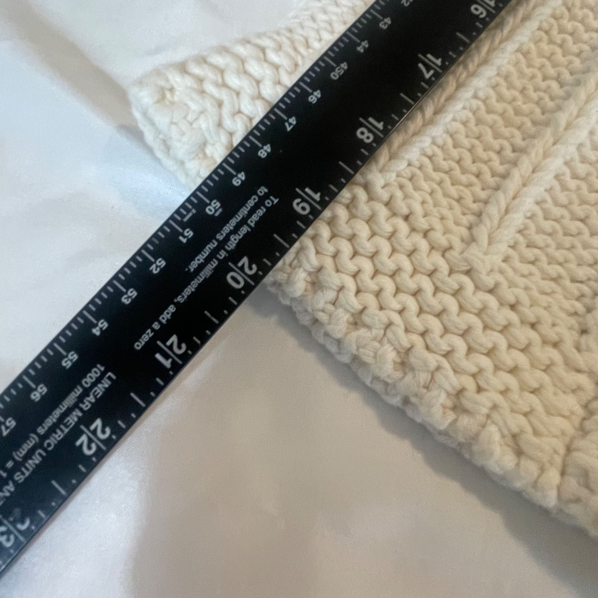 Liz Claiborne Liz Claiborne Womens Cream Thick Knit Cardigan Sweater Large Size L / US 10 / IT 46 - 10 Thumbnail