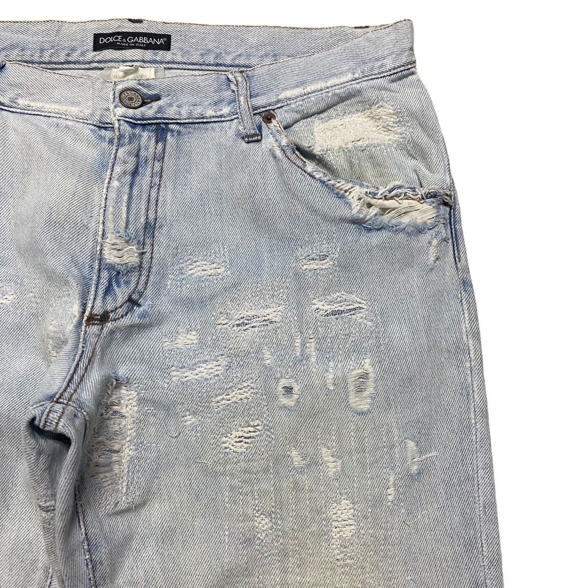 Dolce & Gabbana Dolce&Gabbana Repaired Denim Jeans Size US 32 / EU 48 - 5 Thumbnail