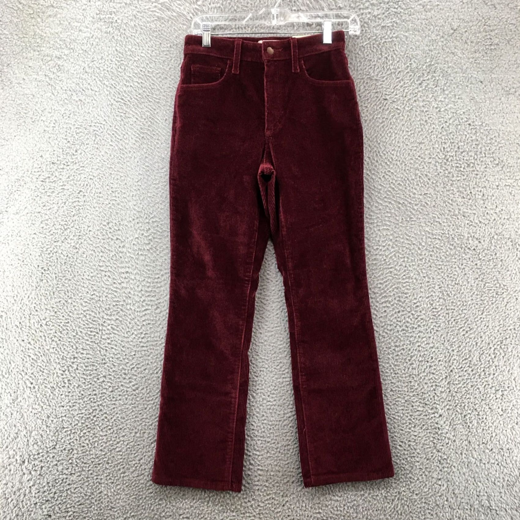 Vintage Universal Thread Bootcut Corduroy Pants Womens 2R Burgundy NEW Size 26" / US 2 / IT 38 - 2 Thumbnail