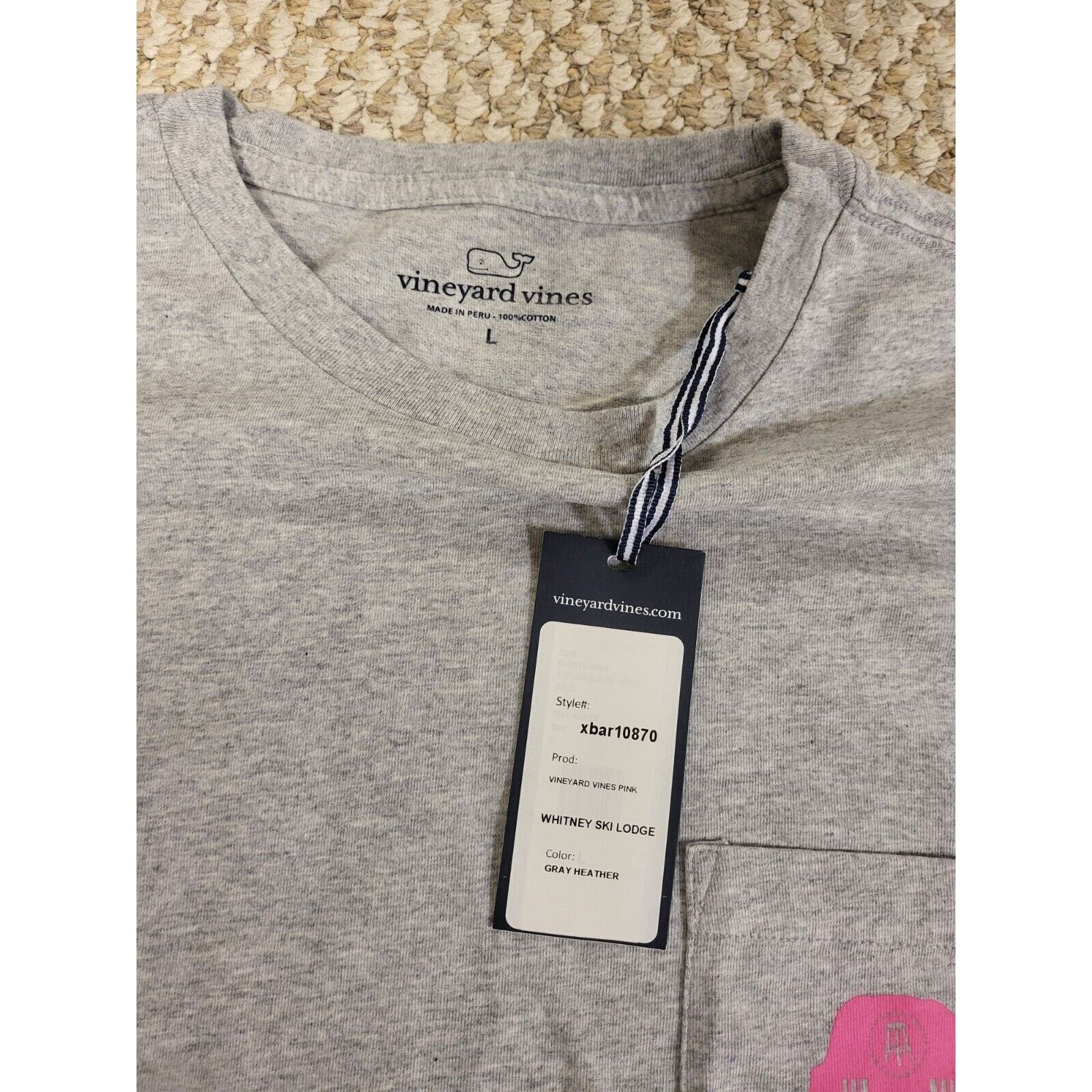 Vineyard Vines Vineyard VINES Pink Whitney Barstool Ski Lodge Long Sleeve Size US L / EU 52-54 / 3 - 4 Thumbnail