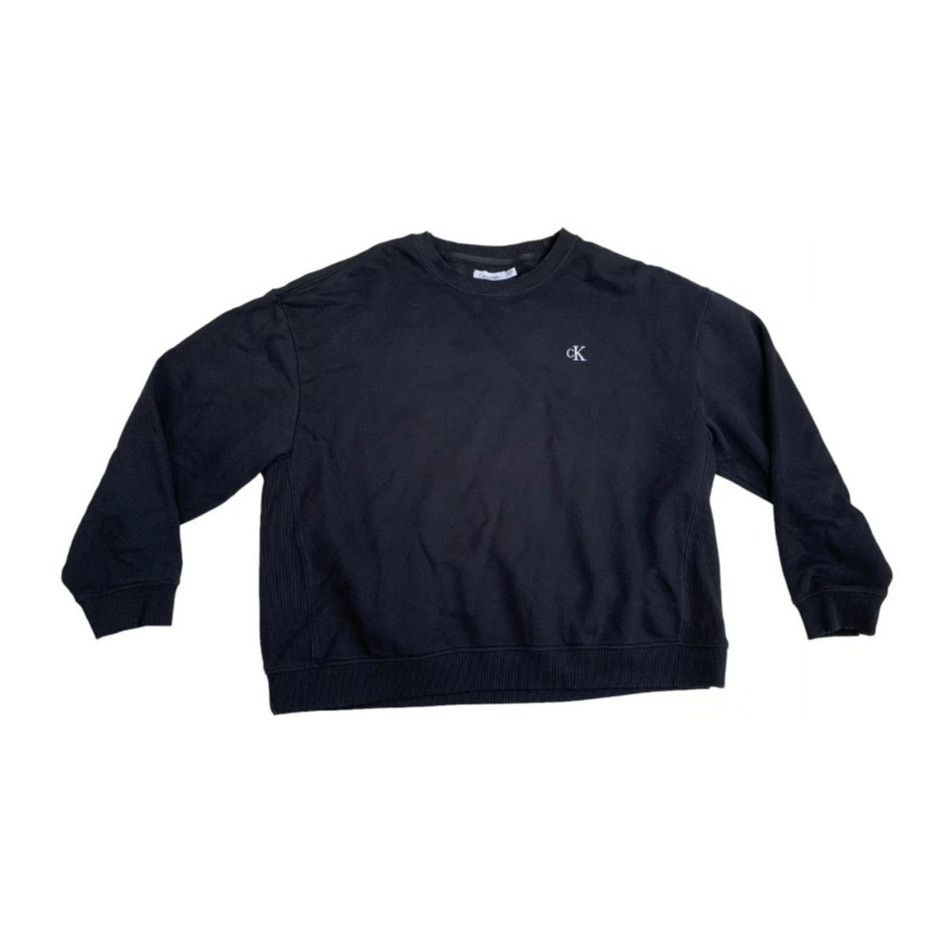 Calvin Klein Calvin Klein Men's XL Sweatshirt Black Relaxed Fit Logo Size US XL / EU 56 / 4 - 1 Thumbnail
