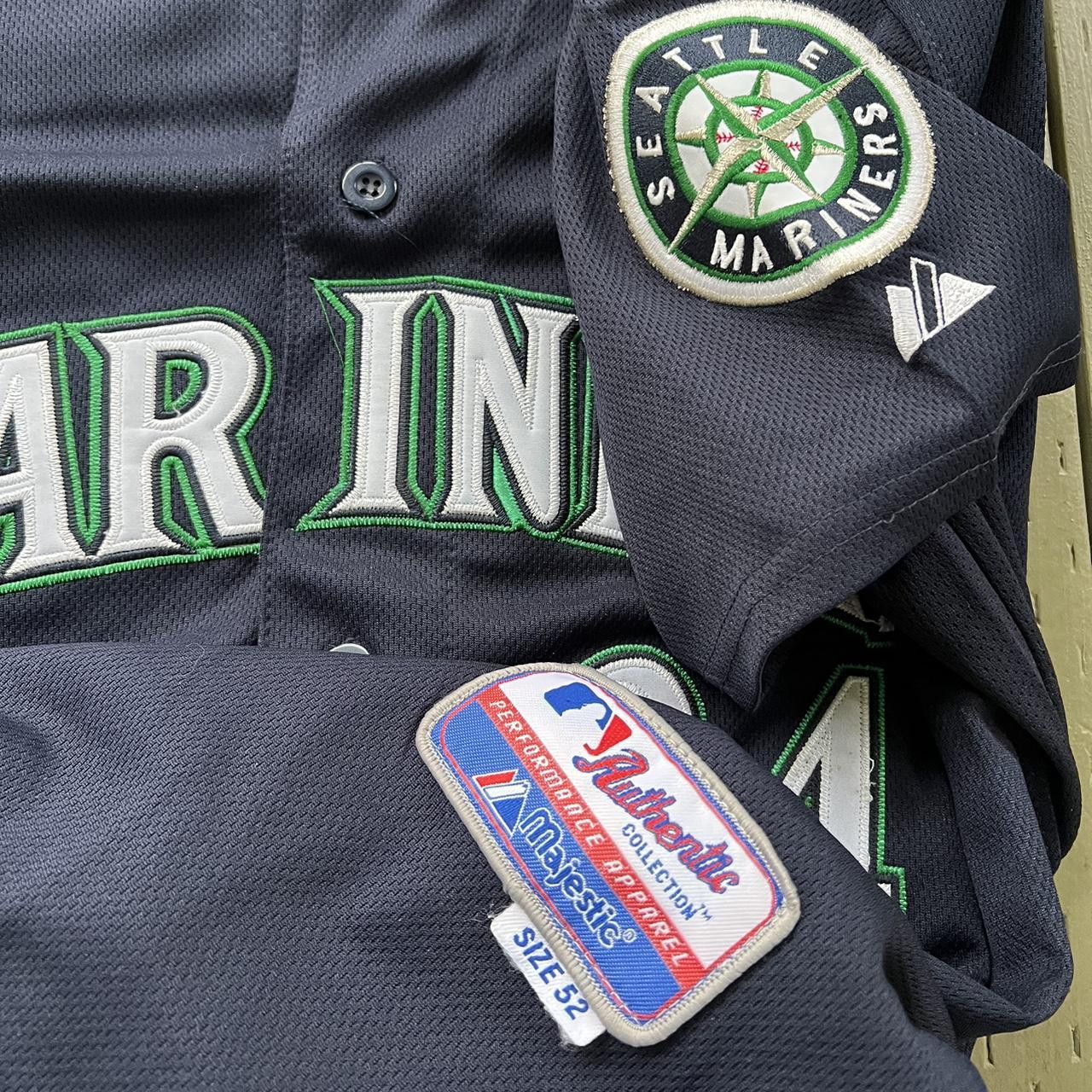 MLB × Vintage Seattle Mariners Hernandez Majestic Authentic MLB Jersey 52 Size US XL / EU 56 / 4 - 5 Thumbnail