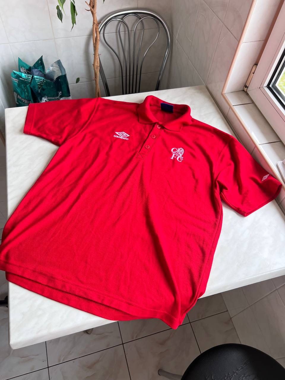 Chelsea Soccer Vintage Umbro Chelsea Jersey Polo t shirt 1990s Size US XL / EU 56 / 4 - 4 Thumbnail