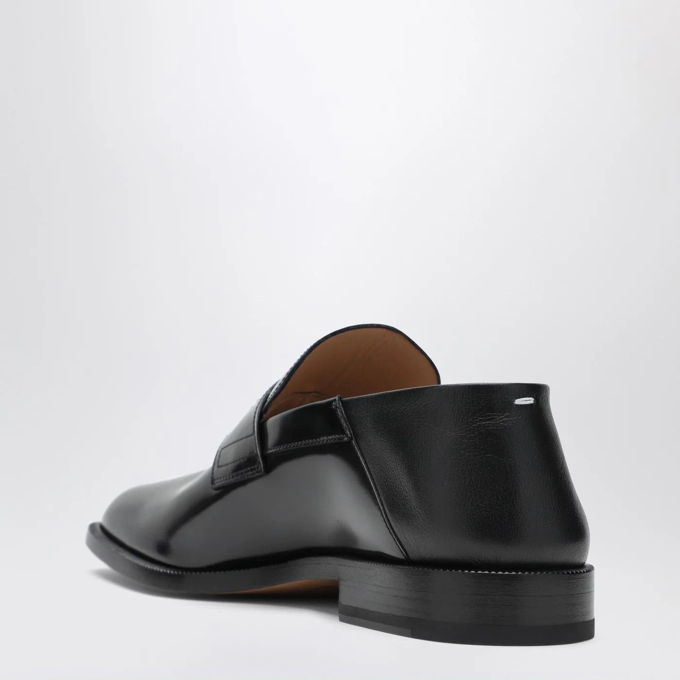 Maison Margiela o1d2blof0526 Leather Tabi Loafers Shoes in Black Size US 8 / EU 41 - 4 Thumbnail