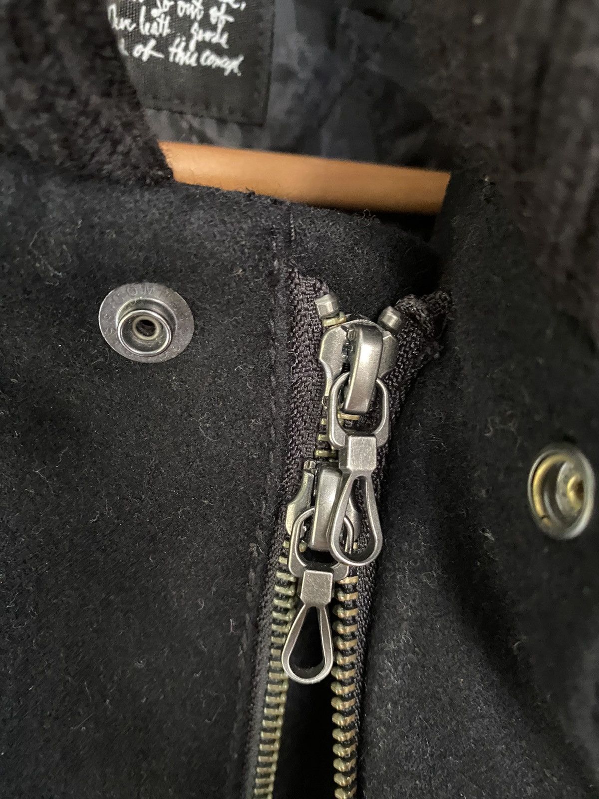 NANO universe Iconic Nano Universe Black Leather varsity Jacket Size US M / EU 48-50 / 2 - 8 Thumbnail