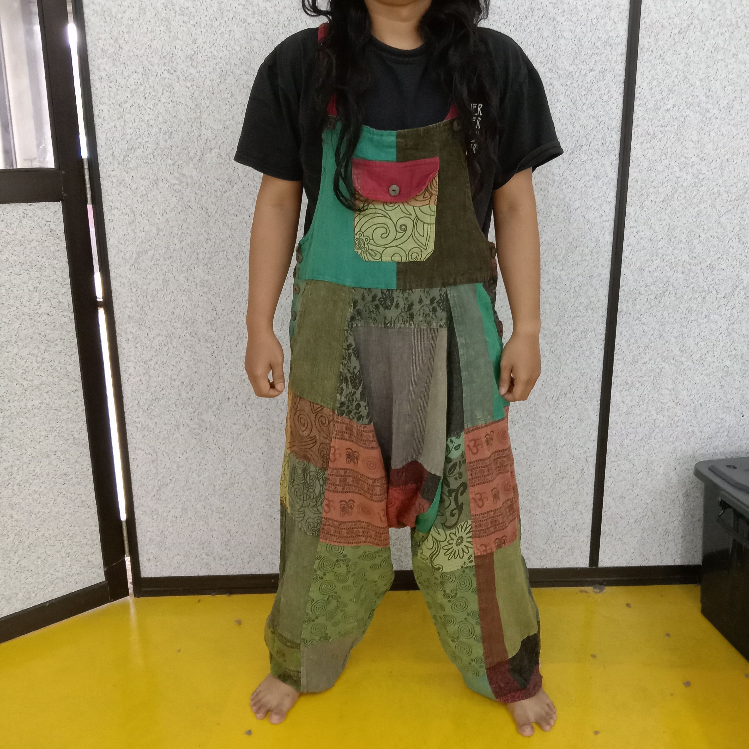 Gypsy × Japanese Brand × Vintage Hippie Patches Art Japanese Style Overall Size US 28 / EU 44 - 2 Thumbnail