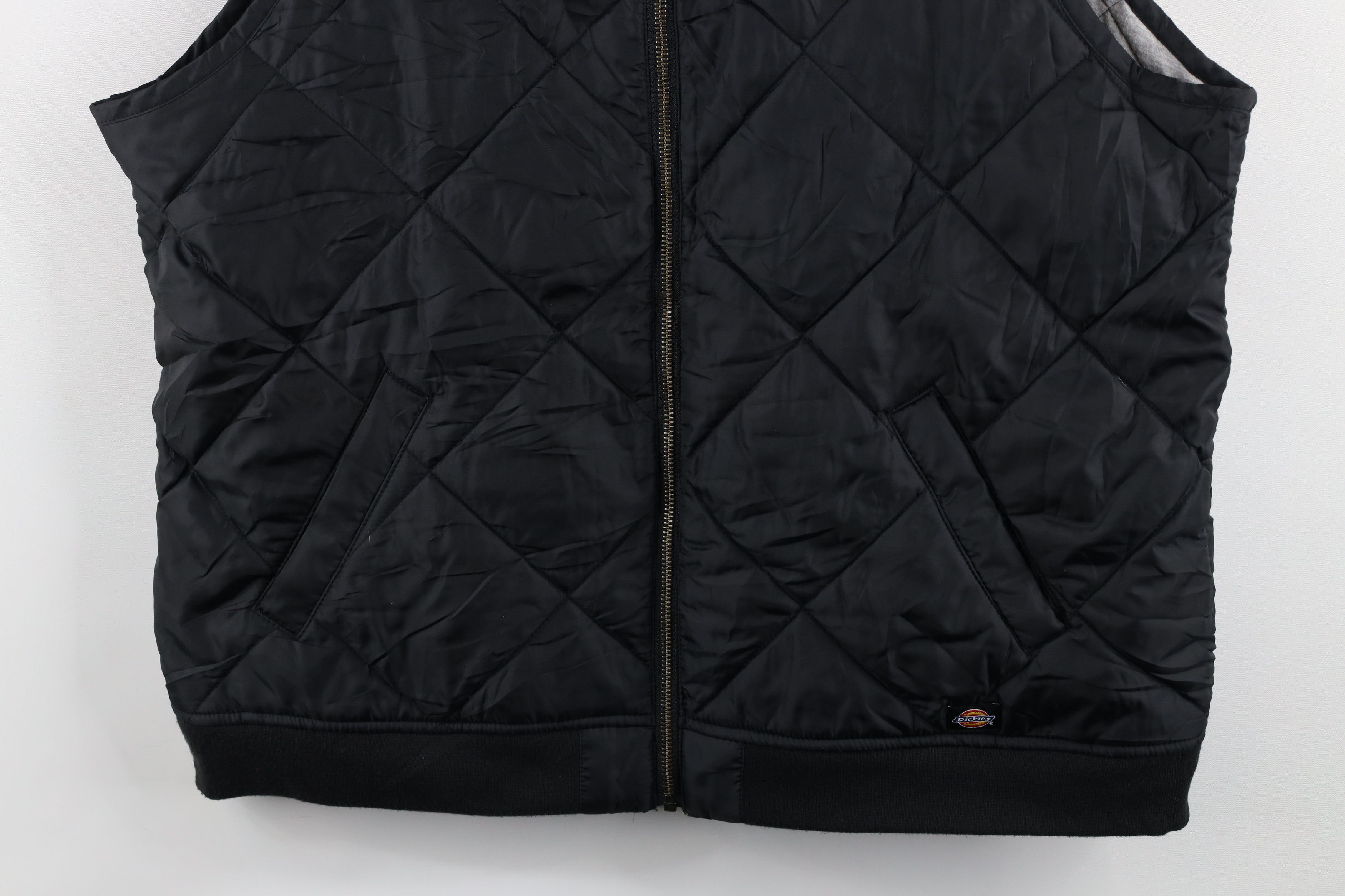 Dickies × Vintage Vintage Dickies Lined Quilted Puffer Vest Jacket Black Size XL / US 12-14 / IT 48-50 - 3 Thumbnail