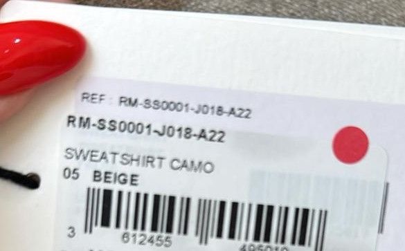 Lanvin o1w1db10724 Camo Logo Sweatshirt in Beige Size US XS / EU 42 / 0 - 3 Thumbnail