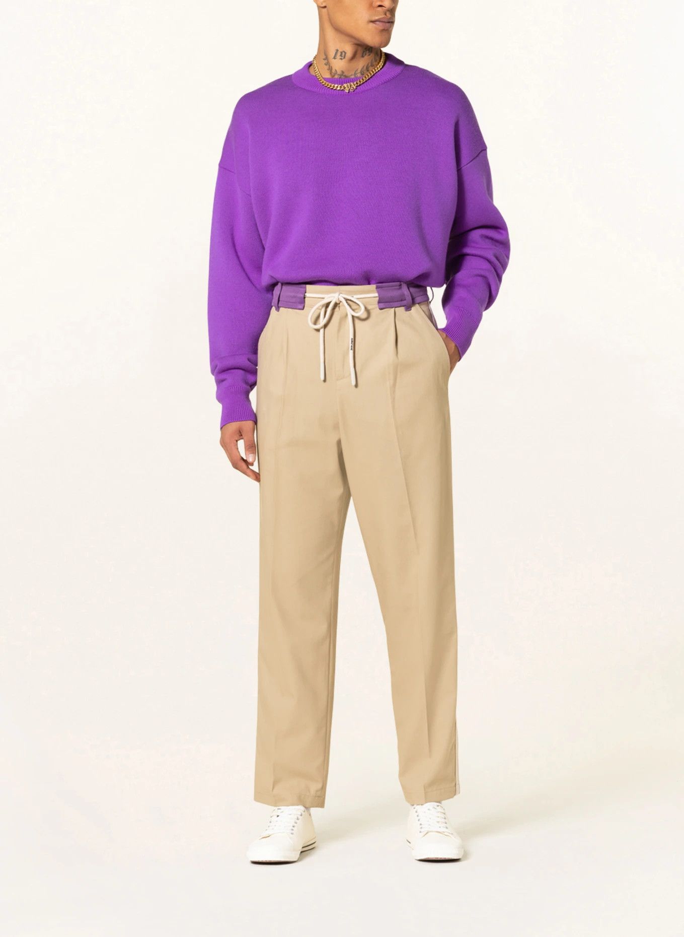 Palm Angels o1y0325 Casual Pant in Beige Size US 32 / EU 48 - 5 Thumbnail