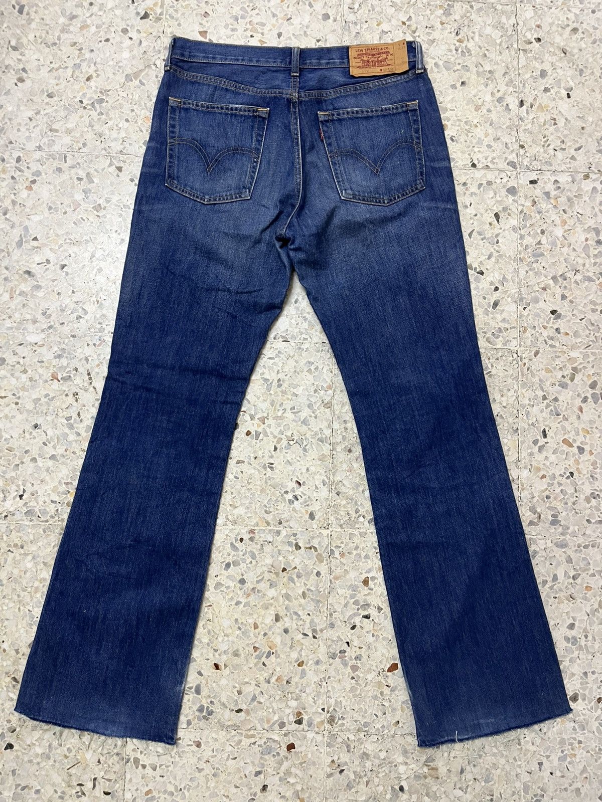 Levi's vintage levis clothing 517 bootcut light blue jeans Size US 33 - 2 Thumbnail